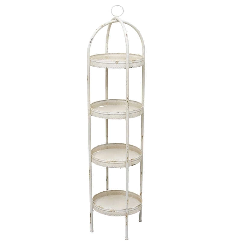 Willow & Silk Metal 154cm 4-Shelf Plant/Flowers Shelf/Organiser/Holder