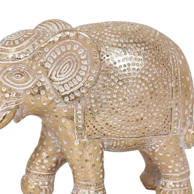 Willow & Silk Resin Crafted 11cm Elephant Figurine/Table Ornament