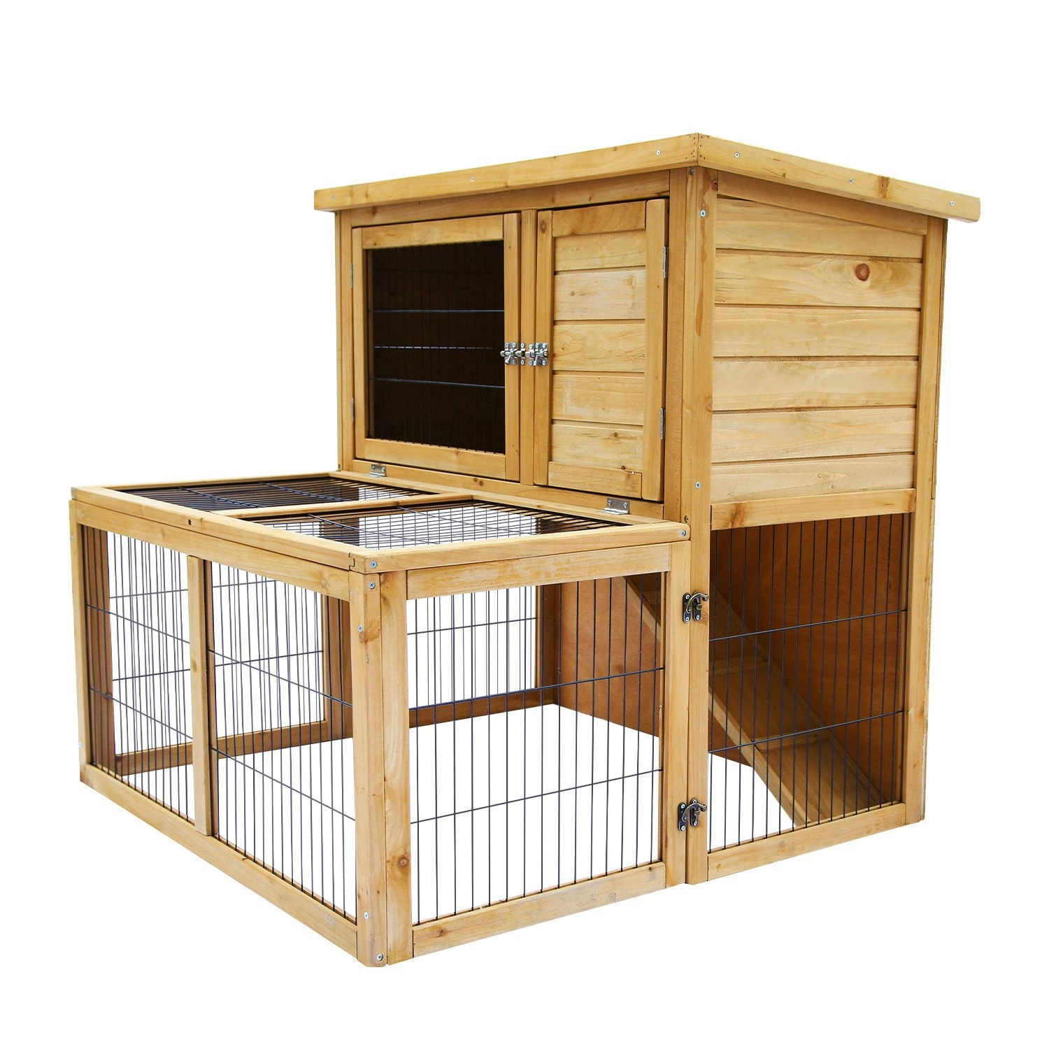 Furtastic 2-Storey Chicken Coop & Rabbit Hutch With Large Run