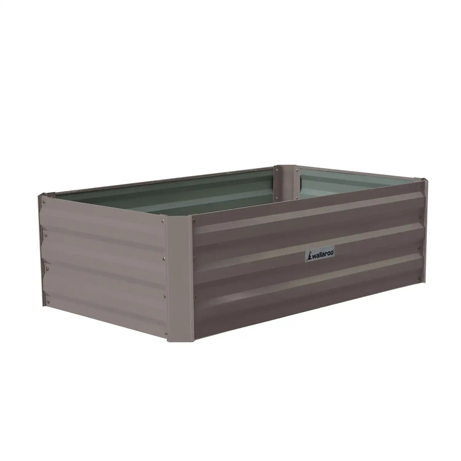 Wallaroo Garden Bed 100 x 60 x 30cm Galvanized Steel - Green