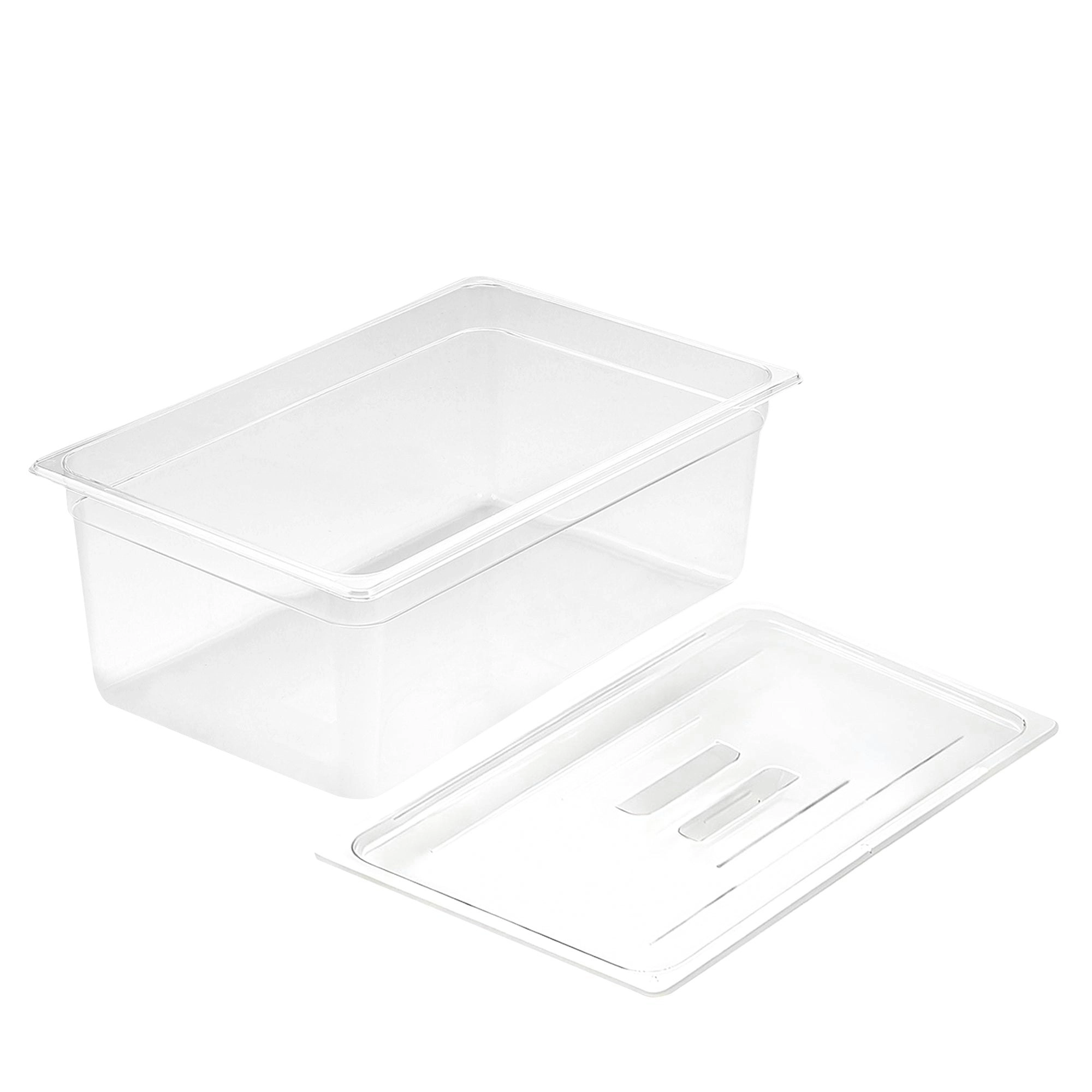 Soga 200mm Clear Gastronorm GN Pan 1/1 Food Tray Storage with Lid