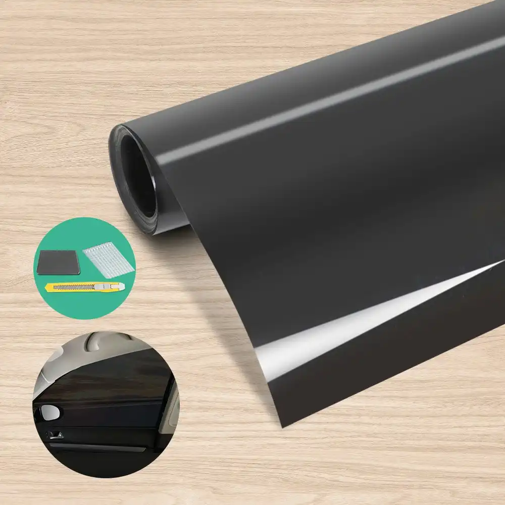 Giantz Window Tint Film Black Roll 5% VLT Home House 76cm X 7m Tinting Tools