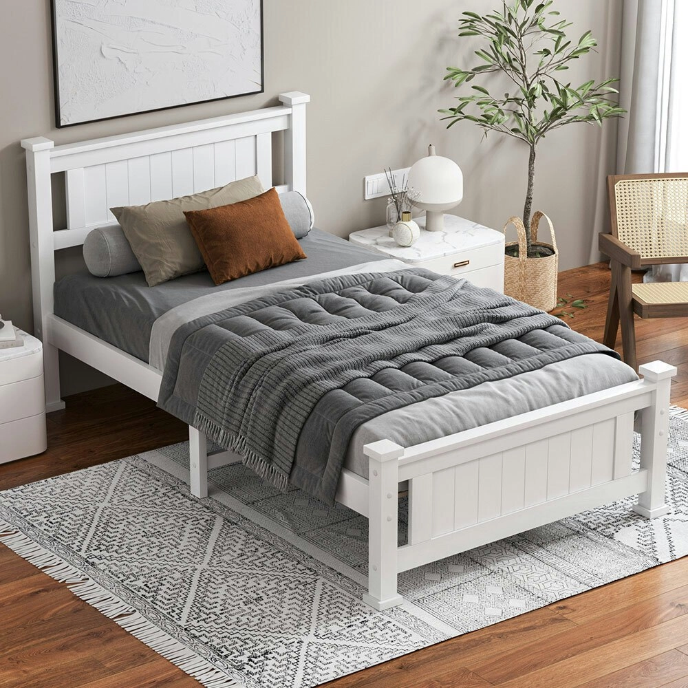 Alfordson Bed Frame King Single Size Wooden Base Arne