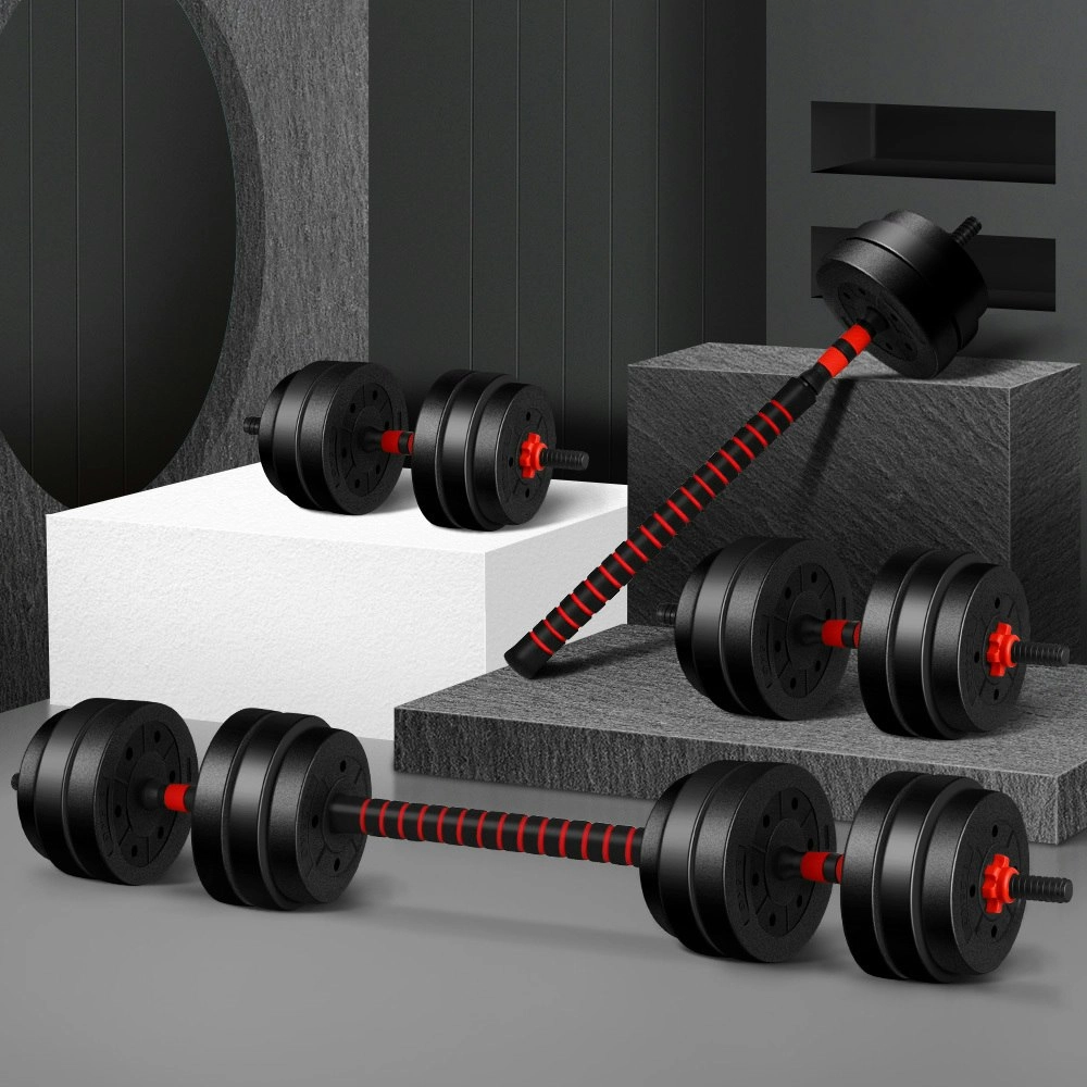 Black Lord 40kg Dumbbell Set 4in1 Adjustable Barbell