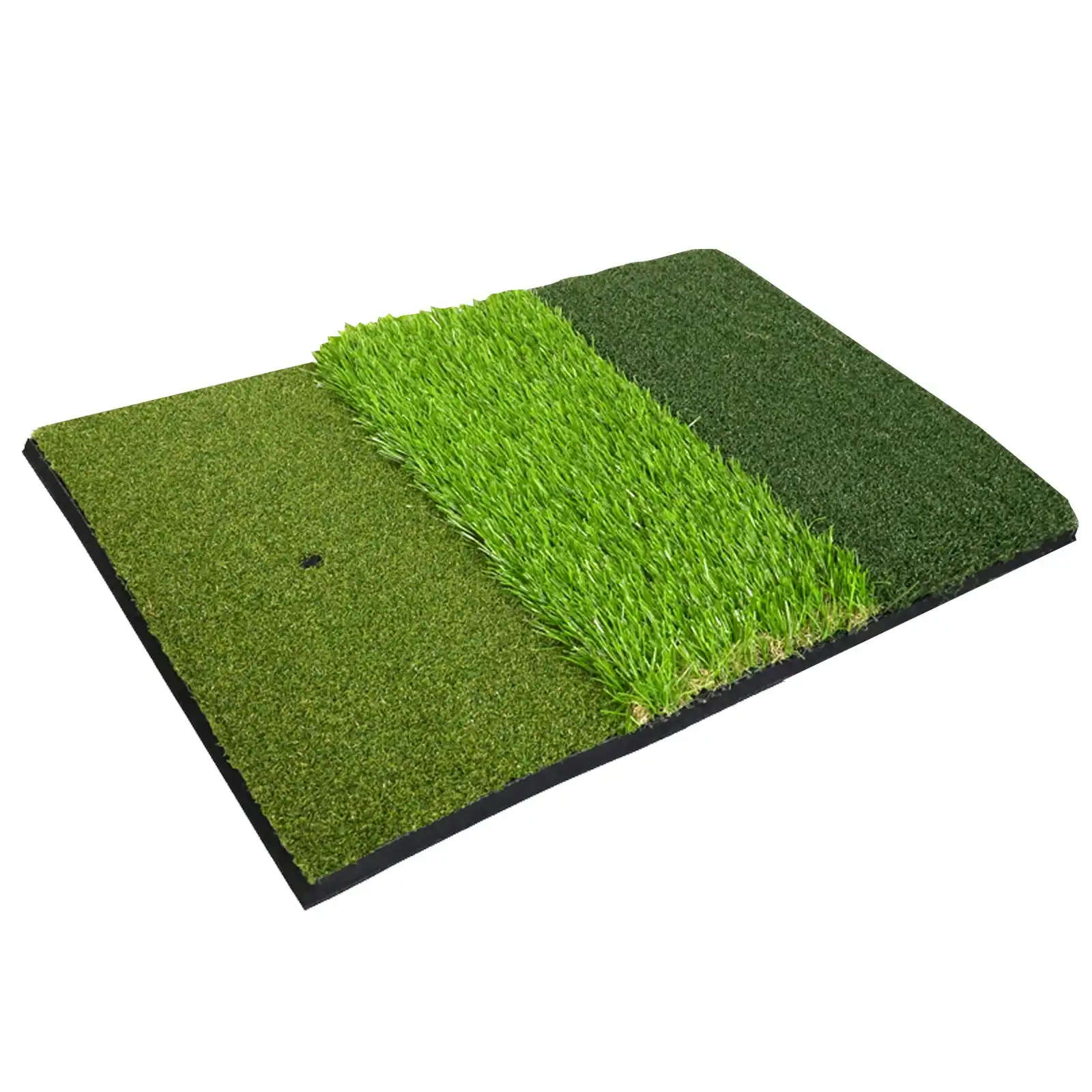 MaxU Tri-Turf 3-in-1 Portable Practice Golf Hitting Mat - 60x40cm