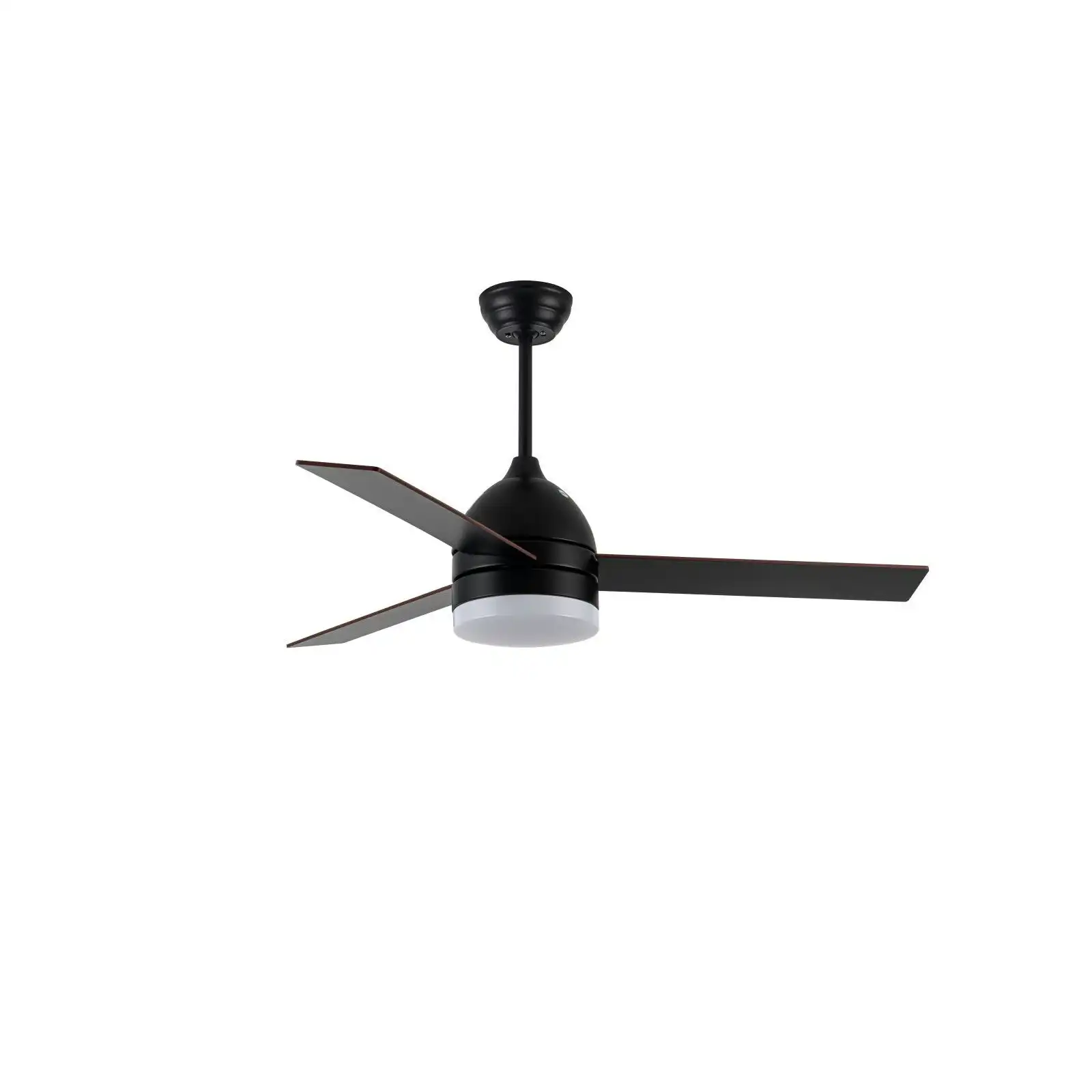 Viviendo 52 Inch 3 Blade Whisper AC Ceiling Fan with LED Light with 3 Speed Remote Control - Black