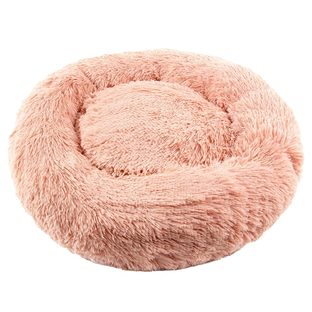 Furbulous Medium Calming Dog or Cat Bed in Pink - Medium 60cm x 60cm