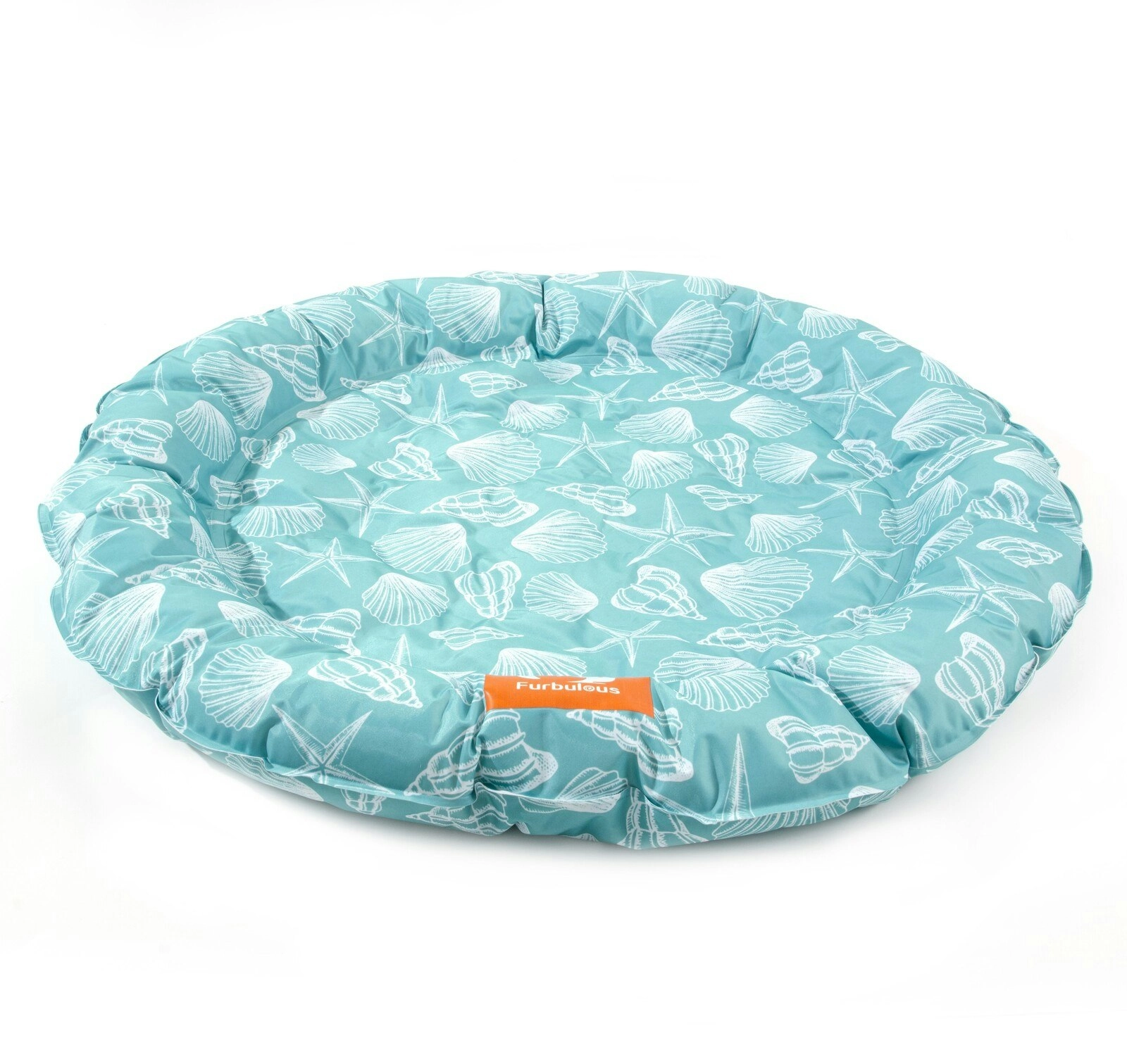 Furbulous 86cm Round Pet Cooling Bed Dog or Cat Non-Toxic Cooling Mat for Summer - Green