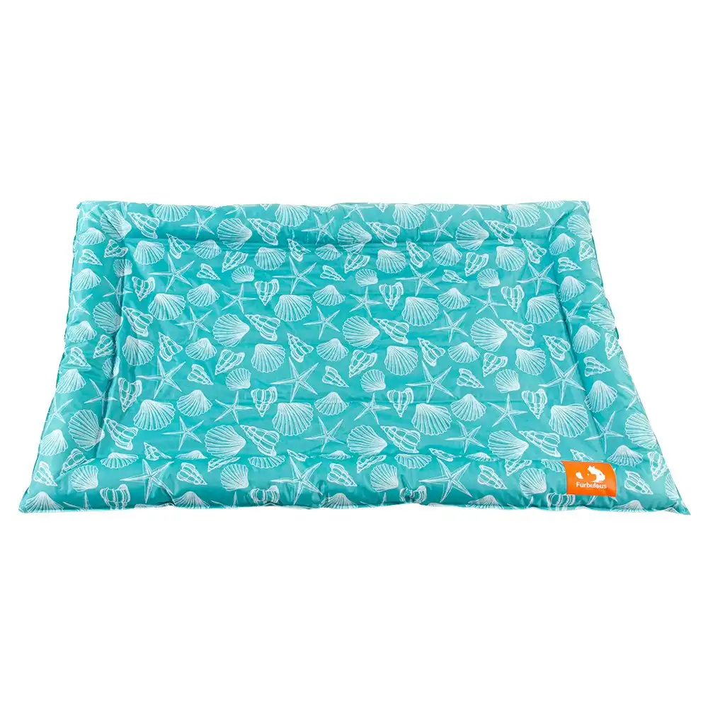 Furbulous Pet Cooling Bed Dog or Cat Non-Toxic Cooling Mat for Summer Rectangular 64cm x 76cm - Green