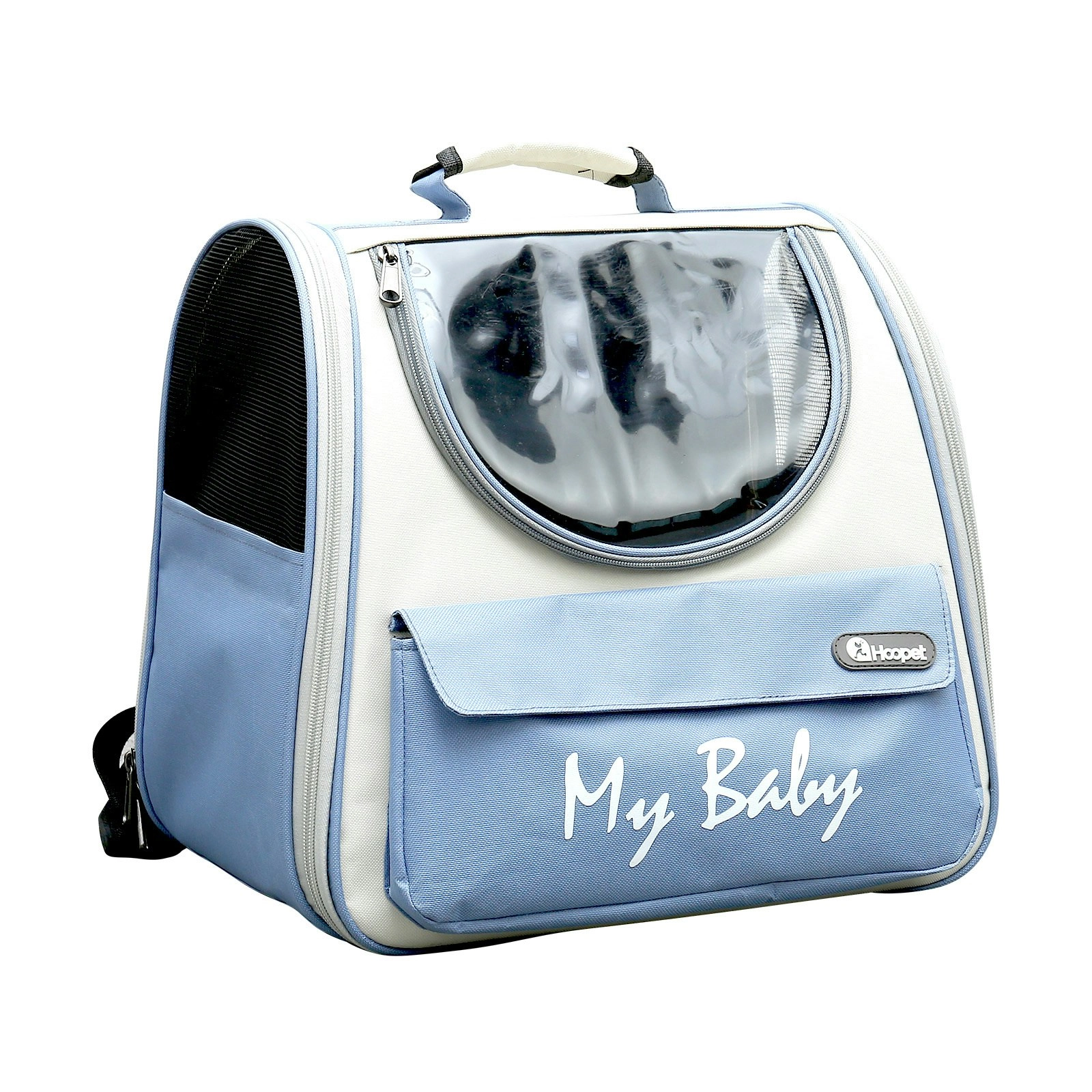 Furbulous Large Pet Carrier Backpack for Outdoor Cat or Dog with Viewing window Side pockets, and Cozy Cushion