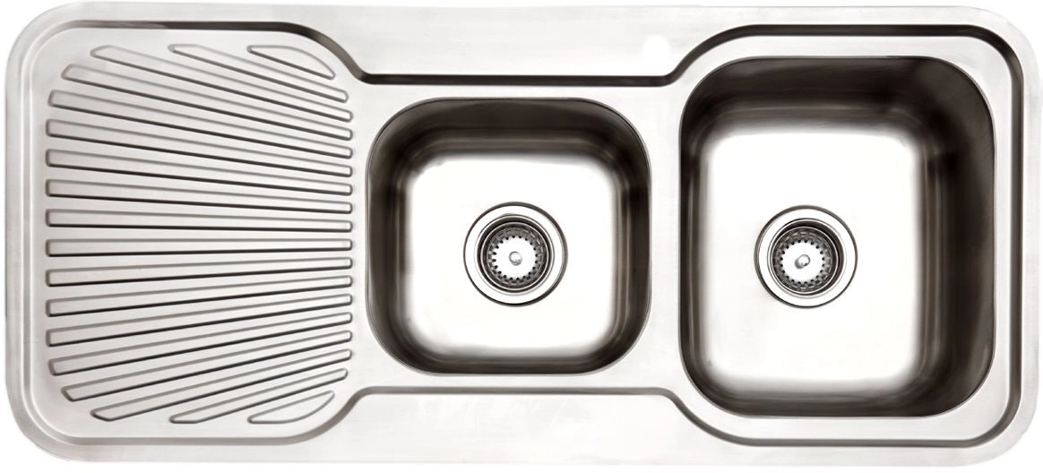 Arc 1 and 3/4 Bowl Left Hand Drainer Inset Sink