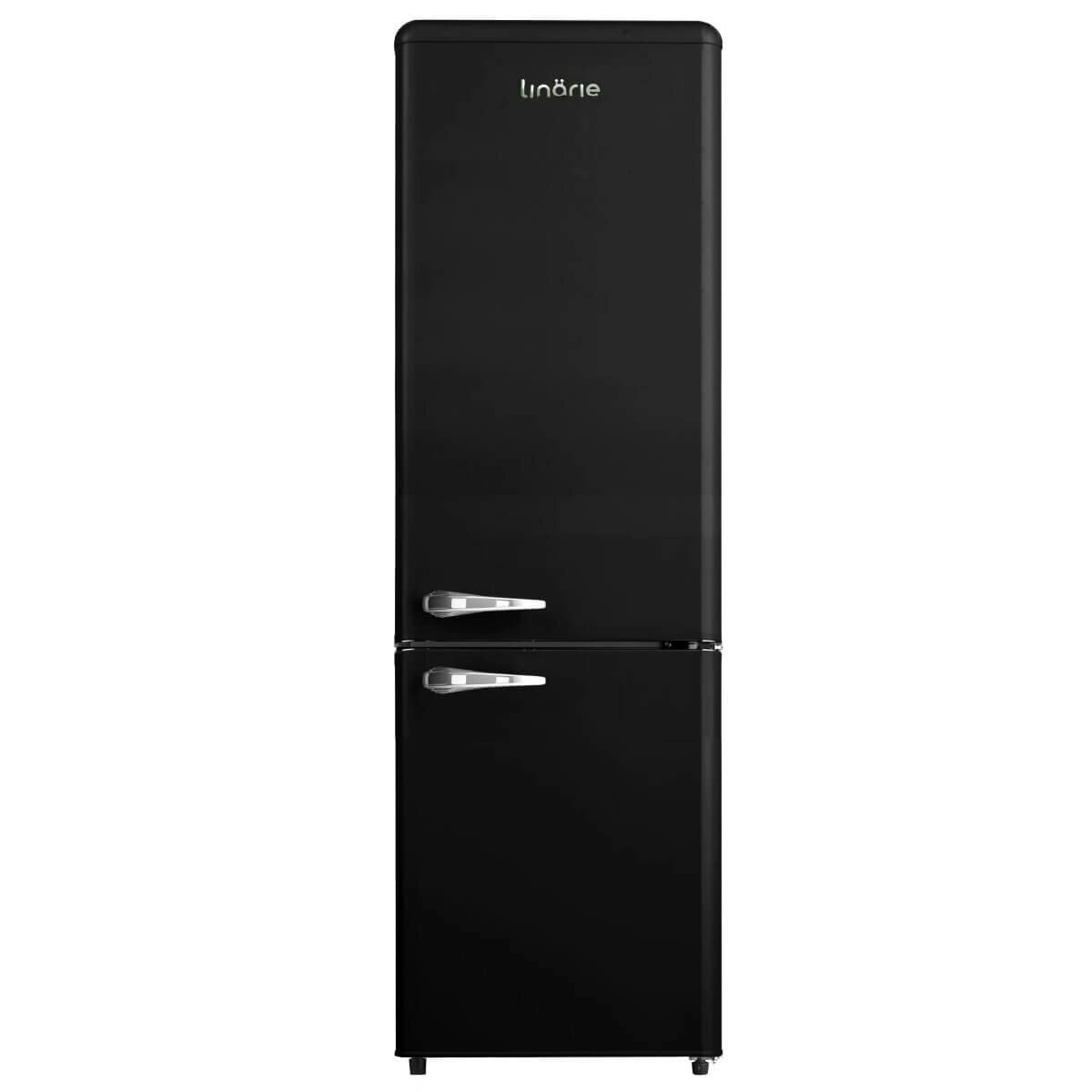 Linarie Annecy 242L Retro Bottom Mount Fridge Black