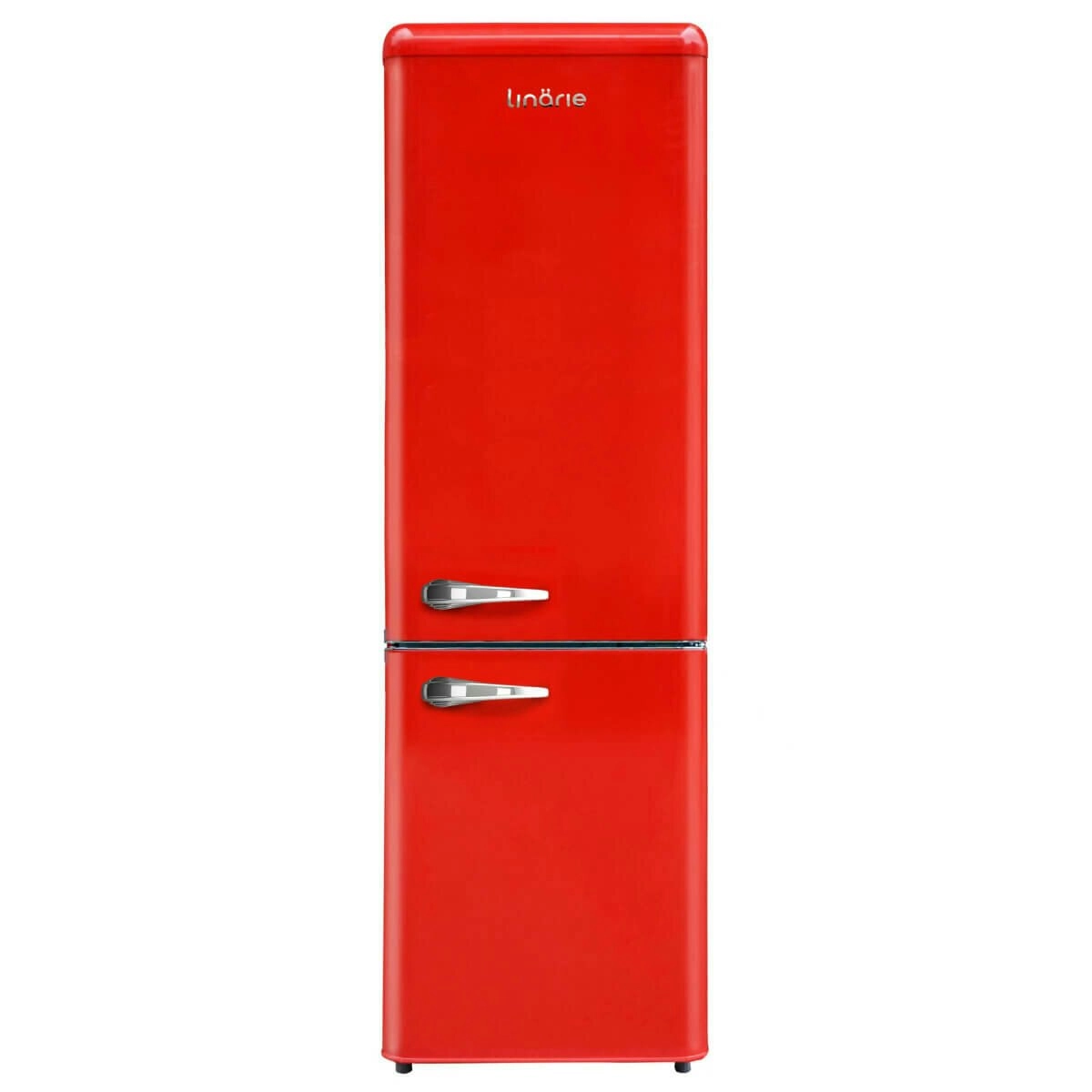 Linarie Annecy 242L Retro Bottom Mount Fridge Red