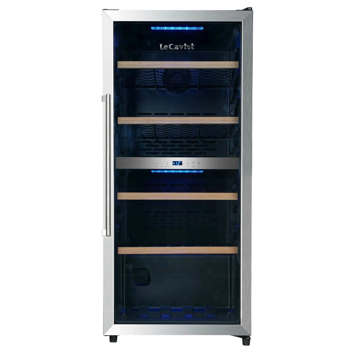 Lecavist 105 Bottle Dual Zone Wine Fridge Stainless Steel