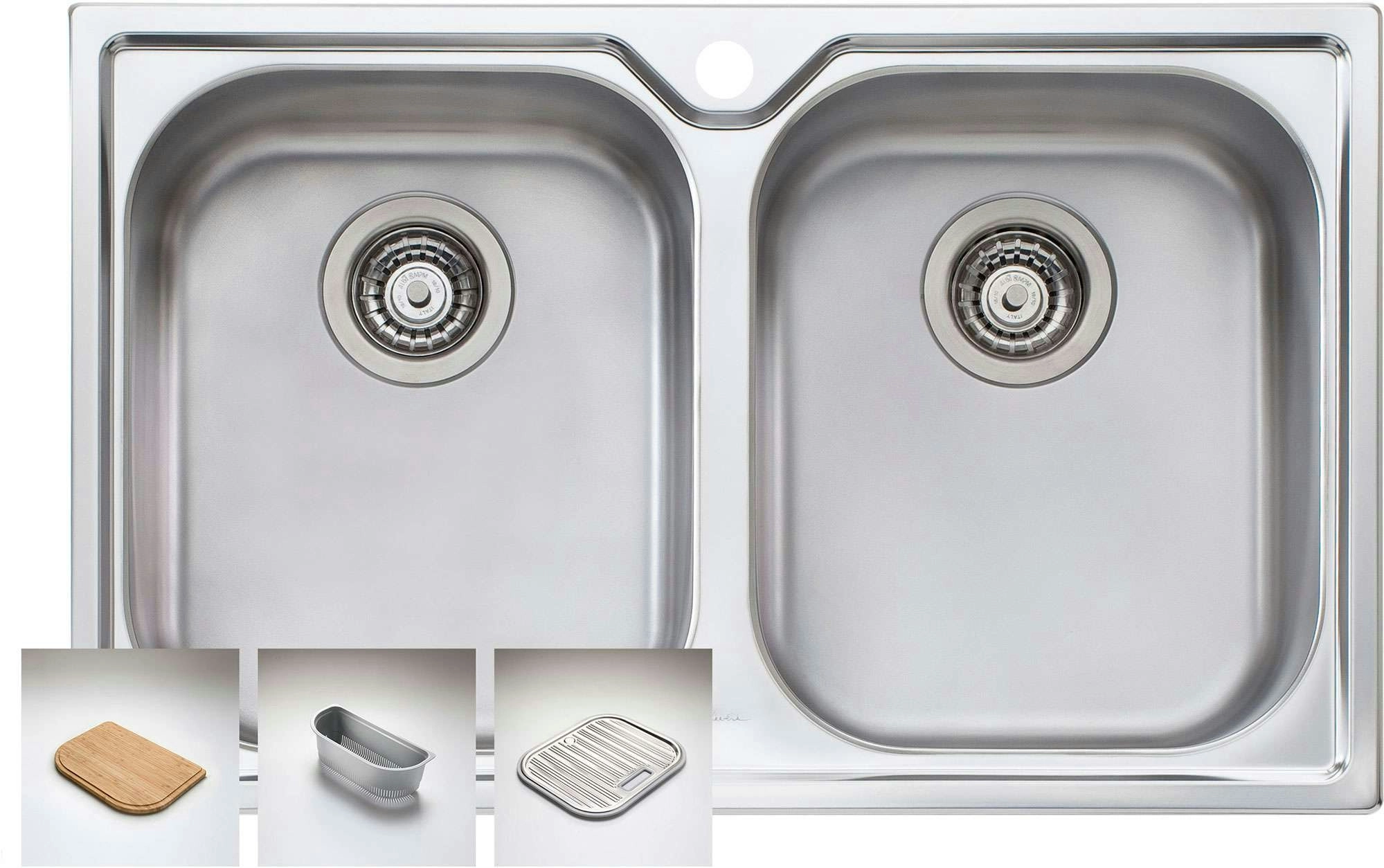 Oliveri Diaz Double Bowl Inset Sink DZ163