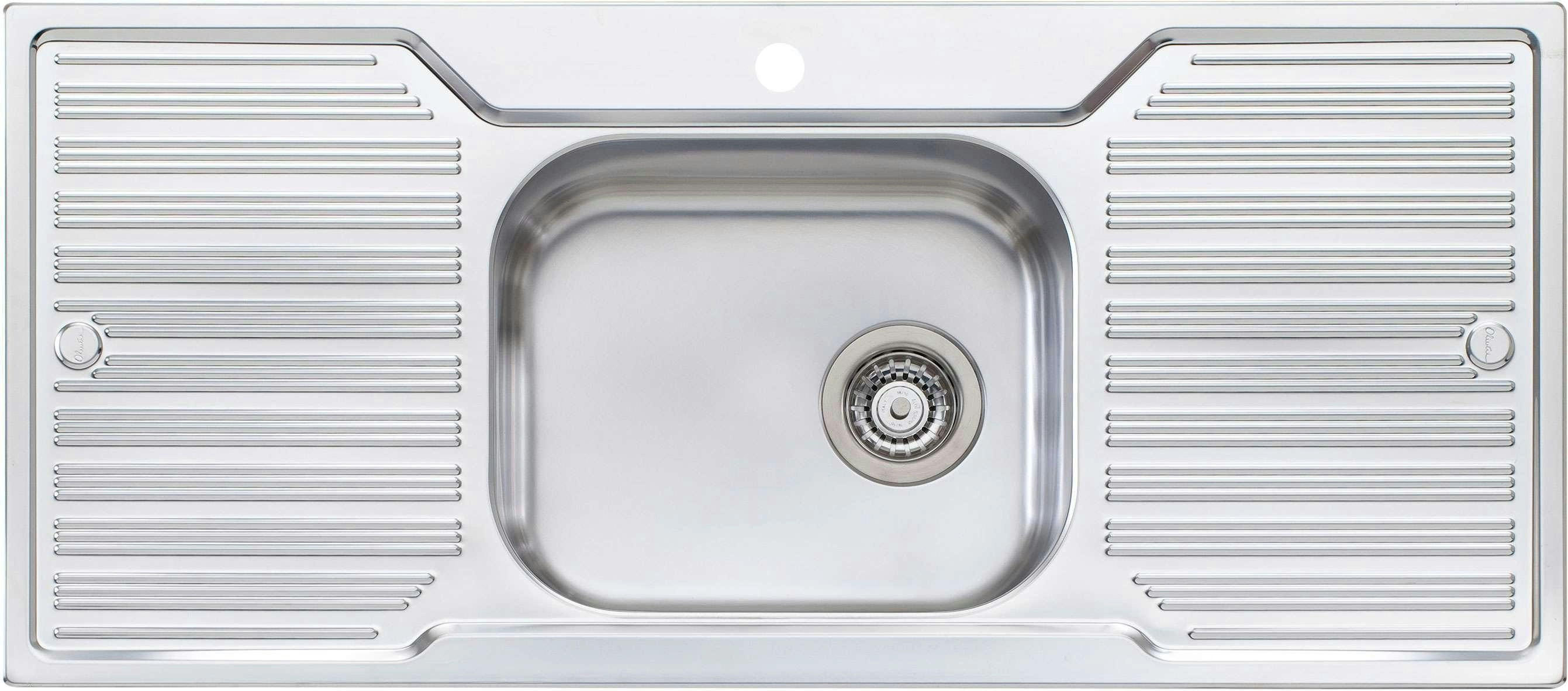 Oliveri Diaz Single Bowl Inset Sink With Double Drainer DZ133