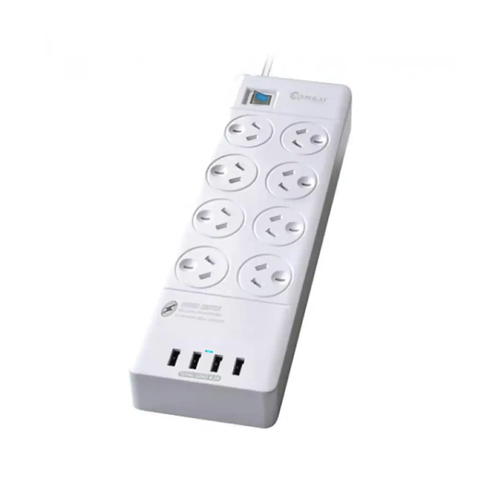 Sansai Surge Protected USB Power Board - 8 Ways