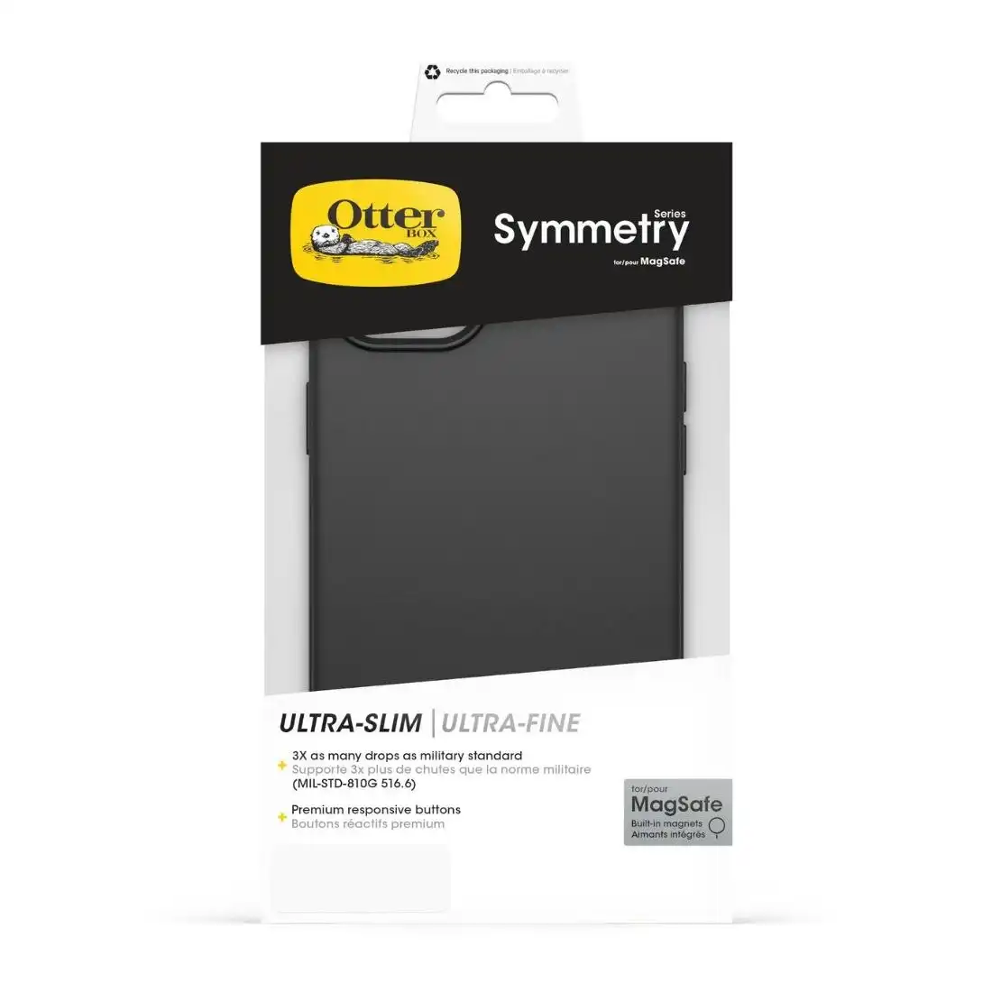 Otterbox Symmetry Plus MagSafe Case for iPhone 15 Plus 77-92866 - Black