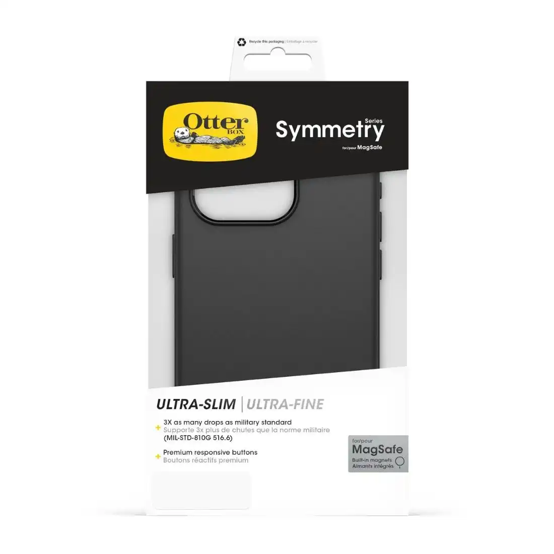 Otterbox Symmetry Plus MagSafe Case for iPhone 15 Pro 77-92836 - Black