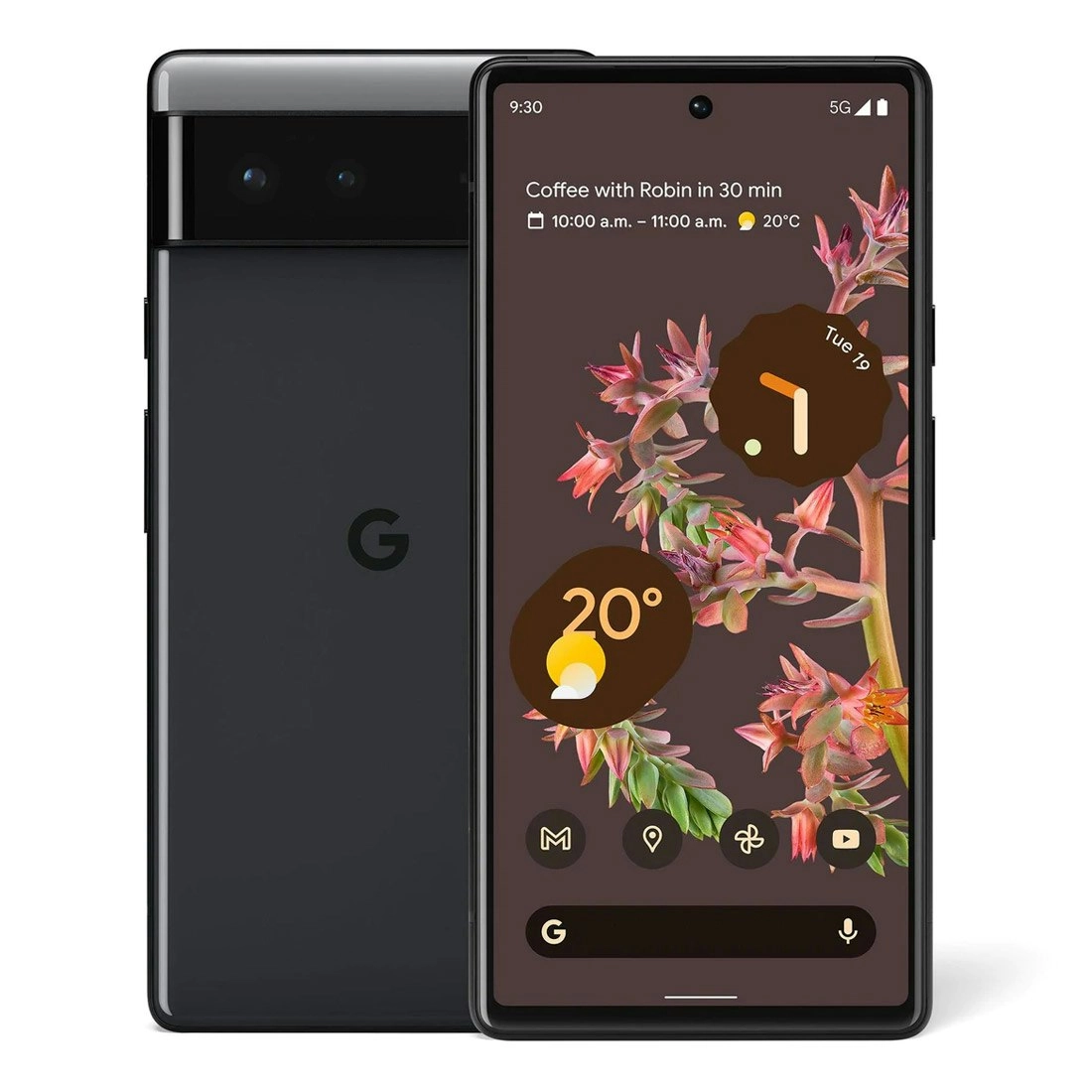 Google Pixel 6 5G (Dual Sim, 128GB/8GB, 6.4 inches) - Stormy Black