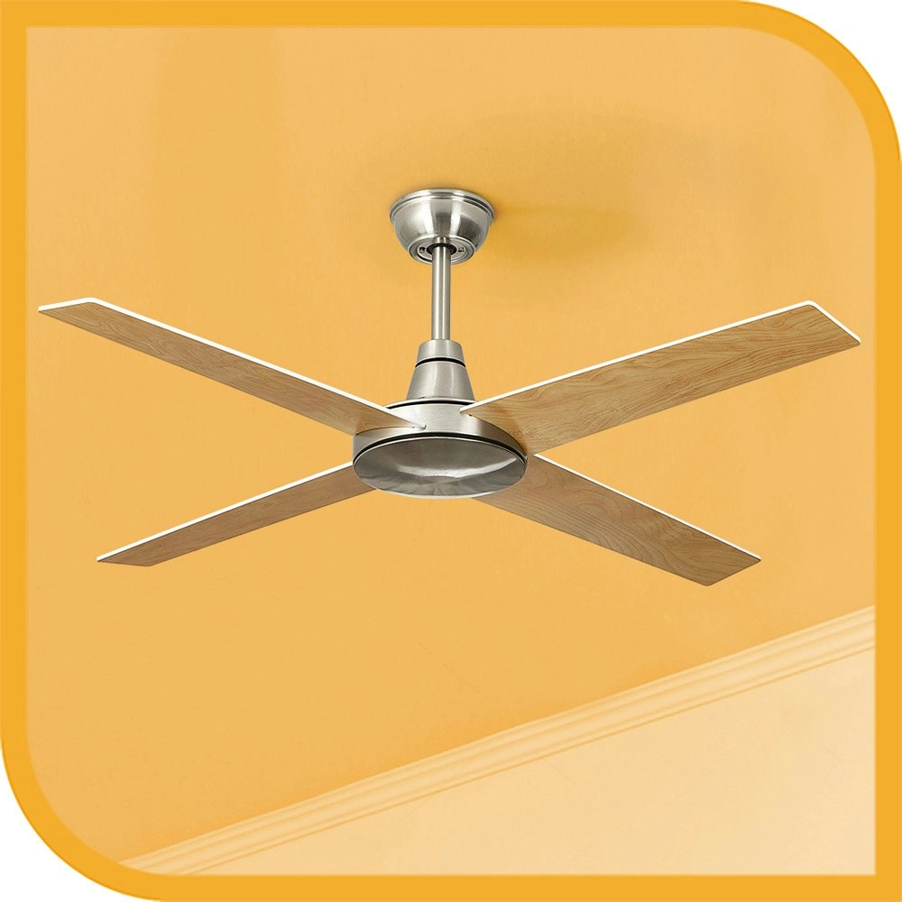 Krear 52" Ceiling Fan Wooden Blades Fans with Remote Control Timer DC Motor Fan