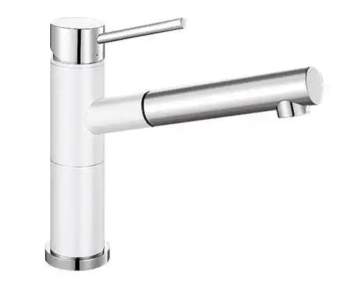 Blanco White 128o Swivel Spout Pull Out Mixer Tap ALTASW 519359