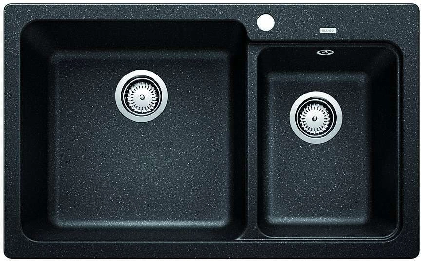 Blanco 1 & 1/2 Anthracite Double Bowl Inset Granite Sink NAYA8K5 526829