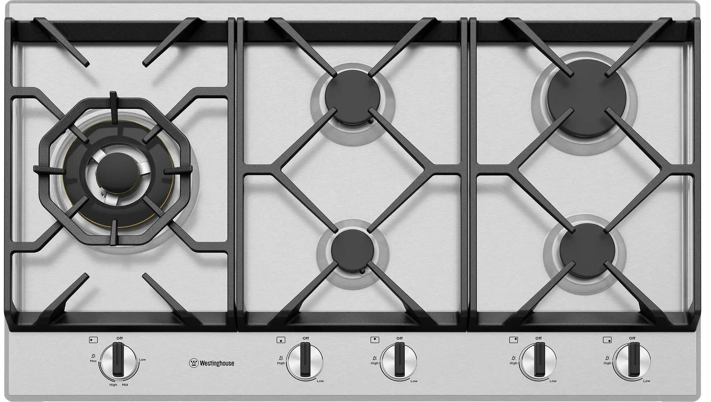 Westinghouse 90cm Gas Cooktop WHG958SC