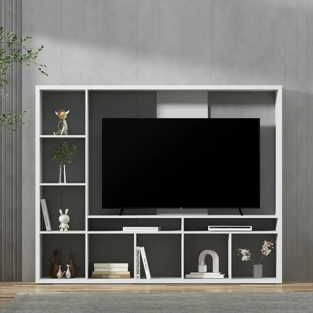 Artiss Entertainment Unit TV Stand Open Shelves 183CM  White