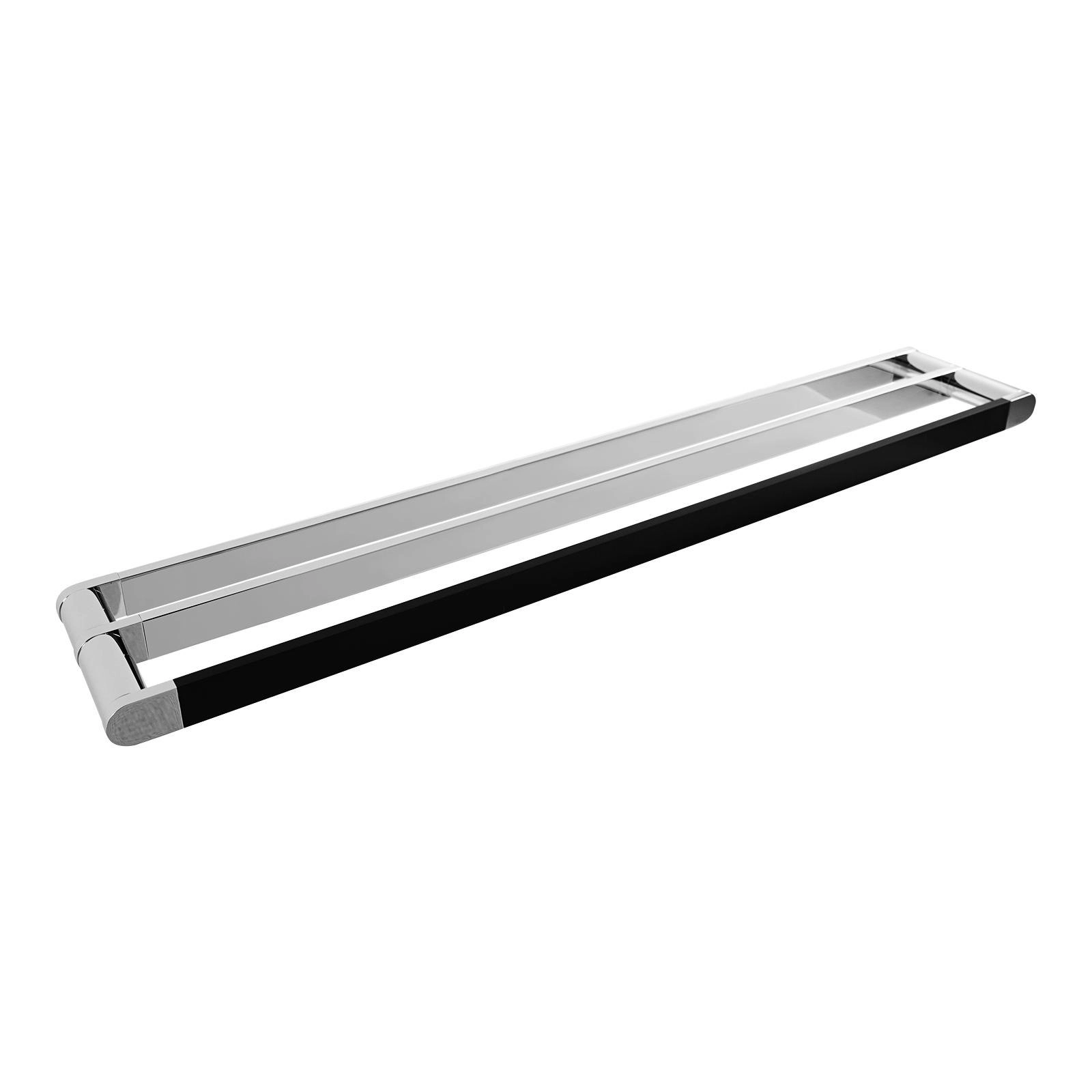 Double Towel Rail 70cm Rack Bar Holder Bathroom Accessories Chrome DTB700