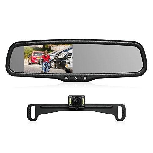 AUTO-VOX T2 Backup Camera for Car/Trucks,OEM Look Rear View Mirror Camera Monitor with IP68 Waterproof Back Up Camera,Super Night Vision for Vehicle Reversing