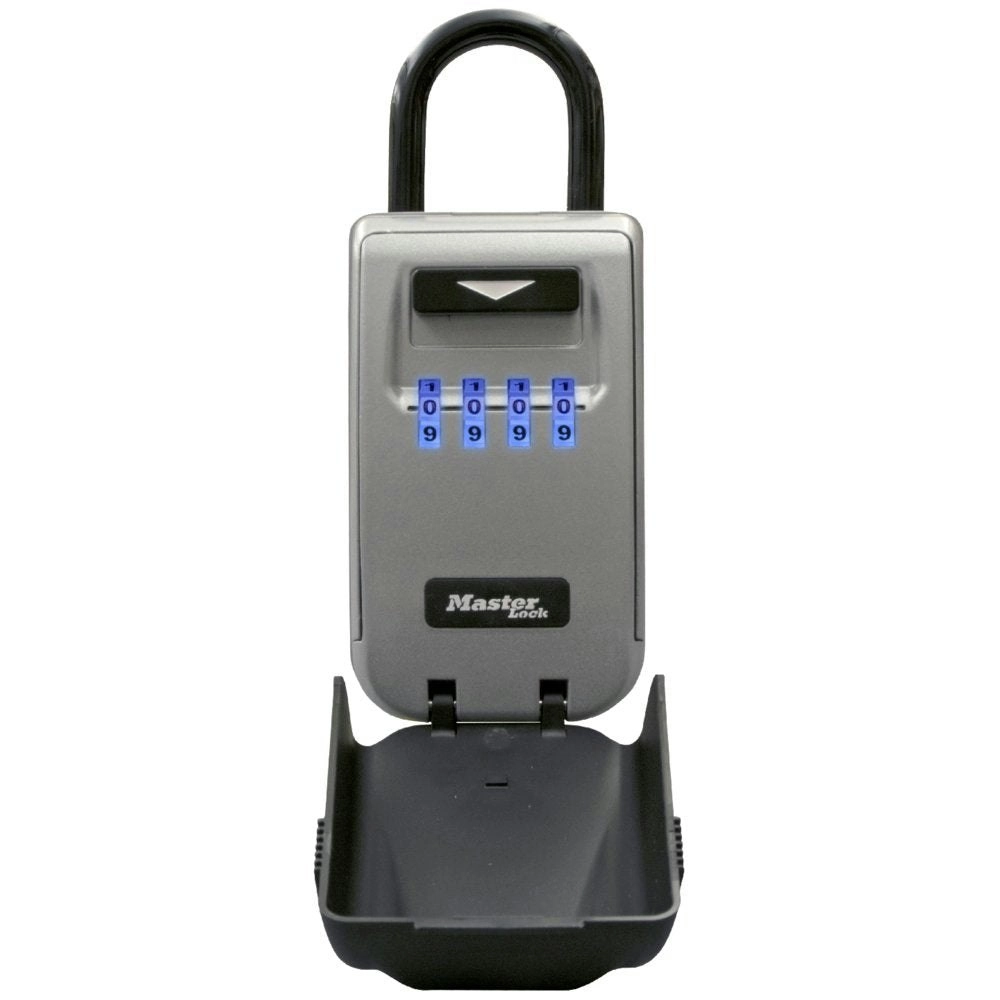 Master Lock 5424D Set Your Own Combination Portable Lock Box with Light Up Dials 6 Key Capacity