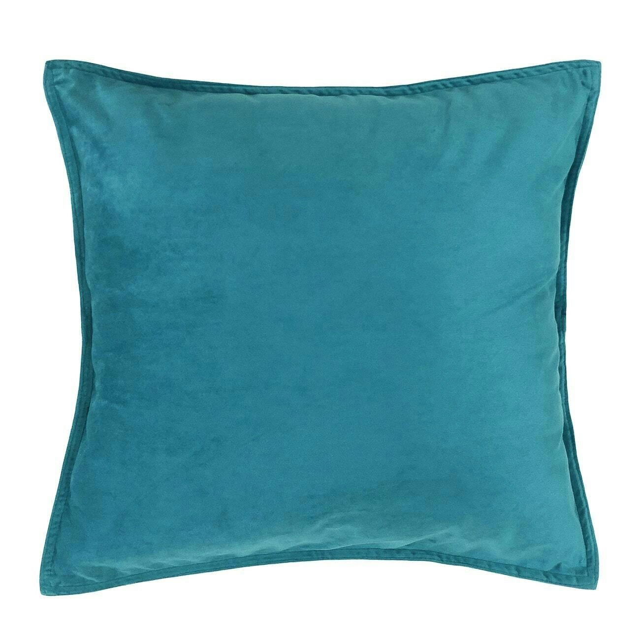 Velvet European Pillowcase Aqua