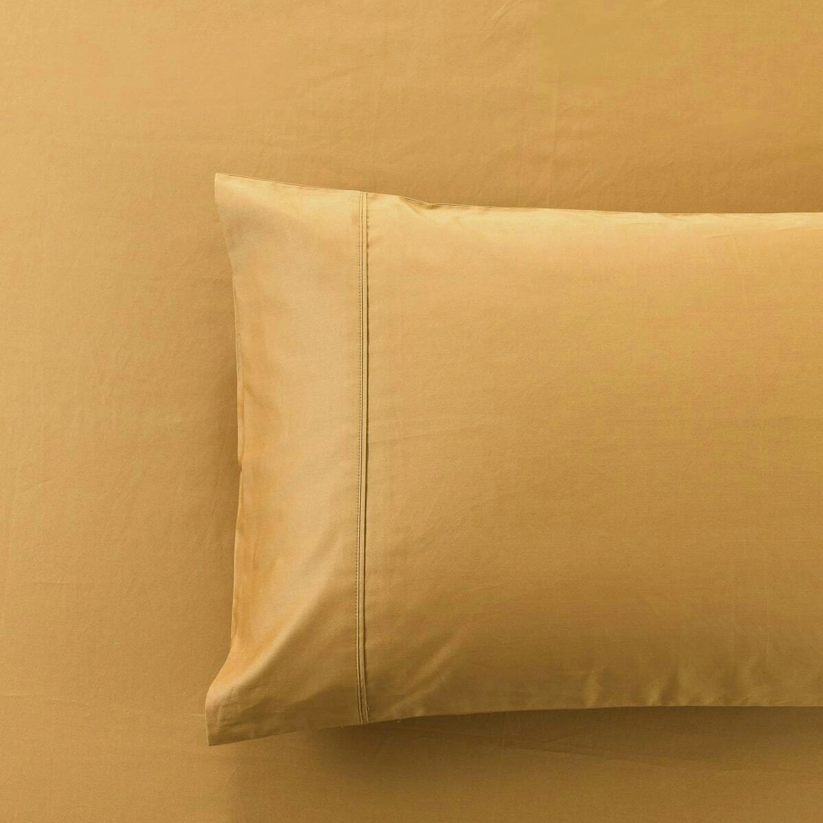 Soho 1000 Thread Count Standard Pillowcase Pair Mustard