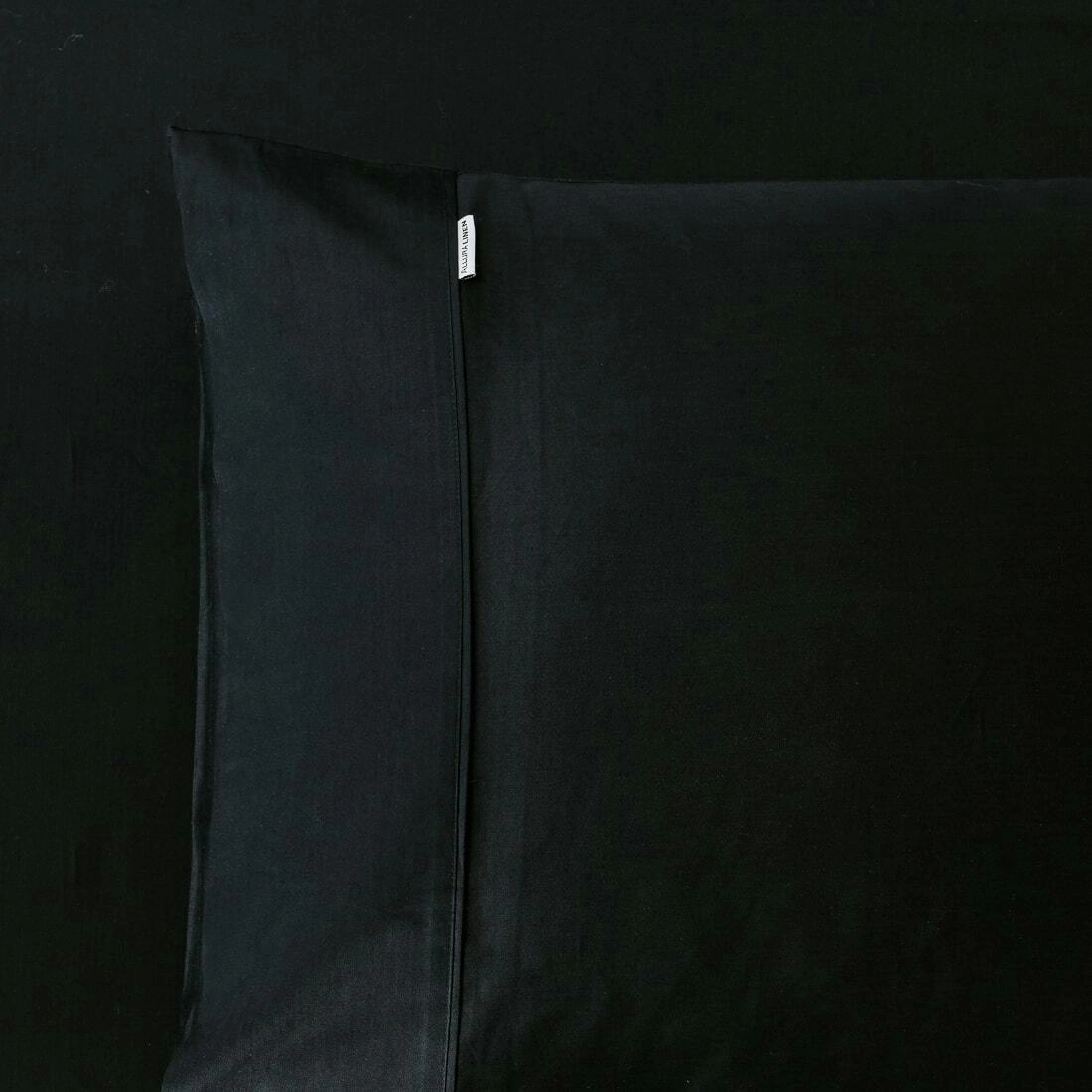 King Size Pillow Case - 400 Thread Count Black