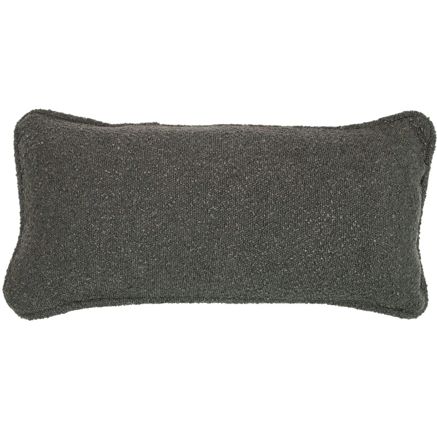 Boucle Breakfast Cushion - Charcoal