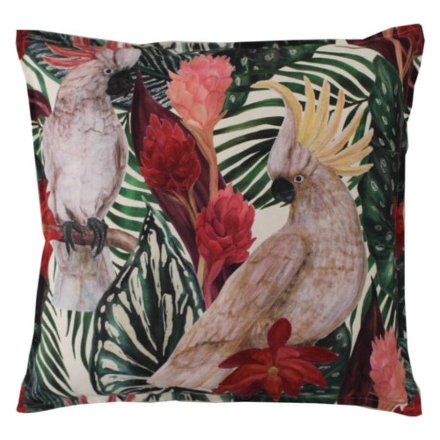 Raquel Cushion with Parrots