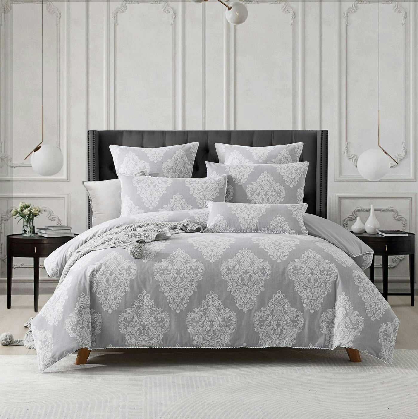 Sherwood Grey Quilt Cover Set