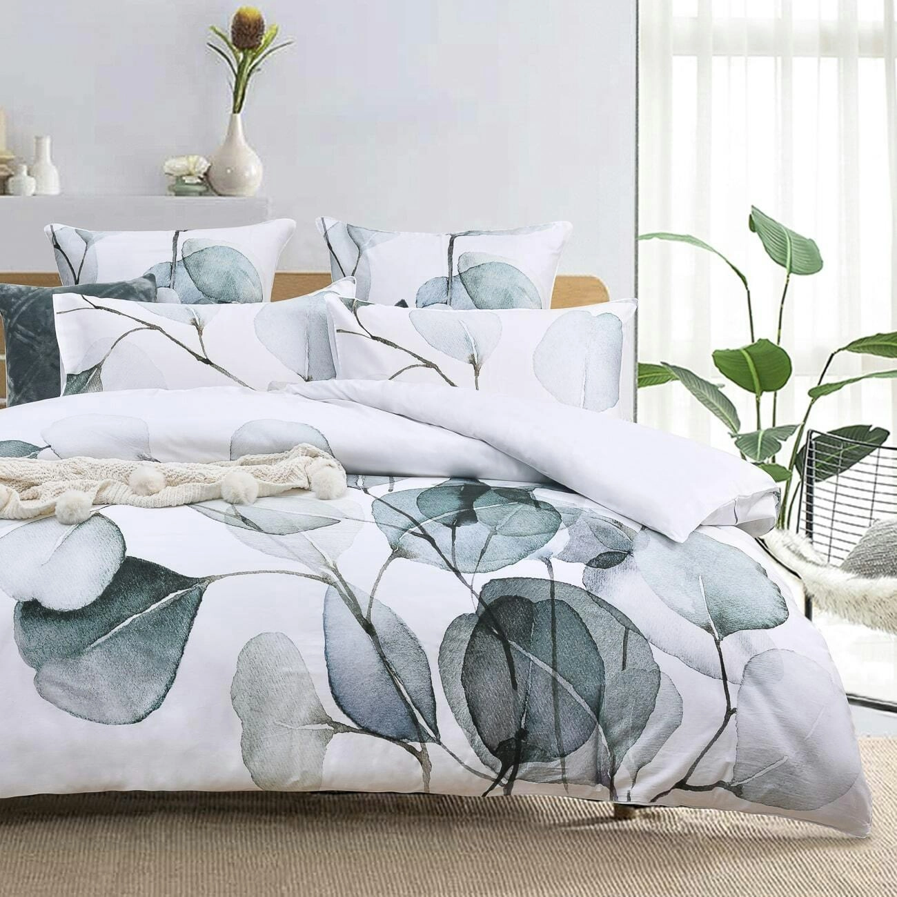 Fawn Green Quilt Cover Set