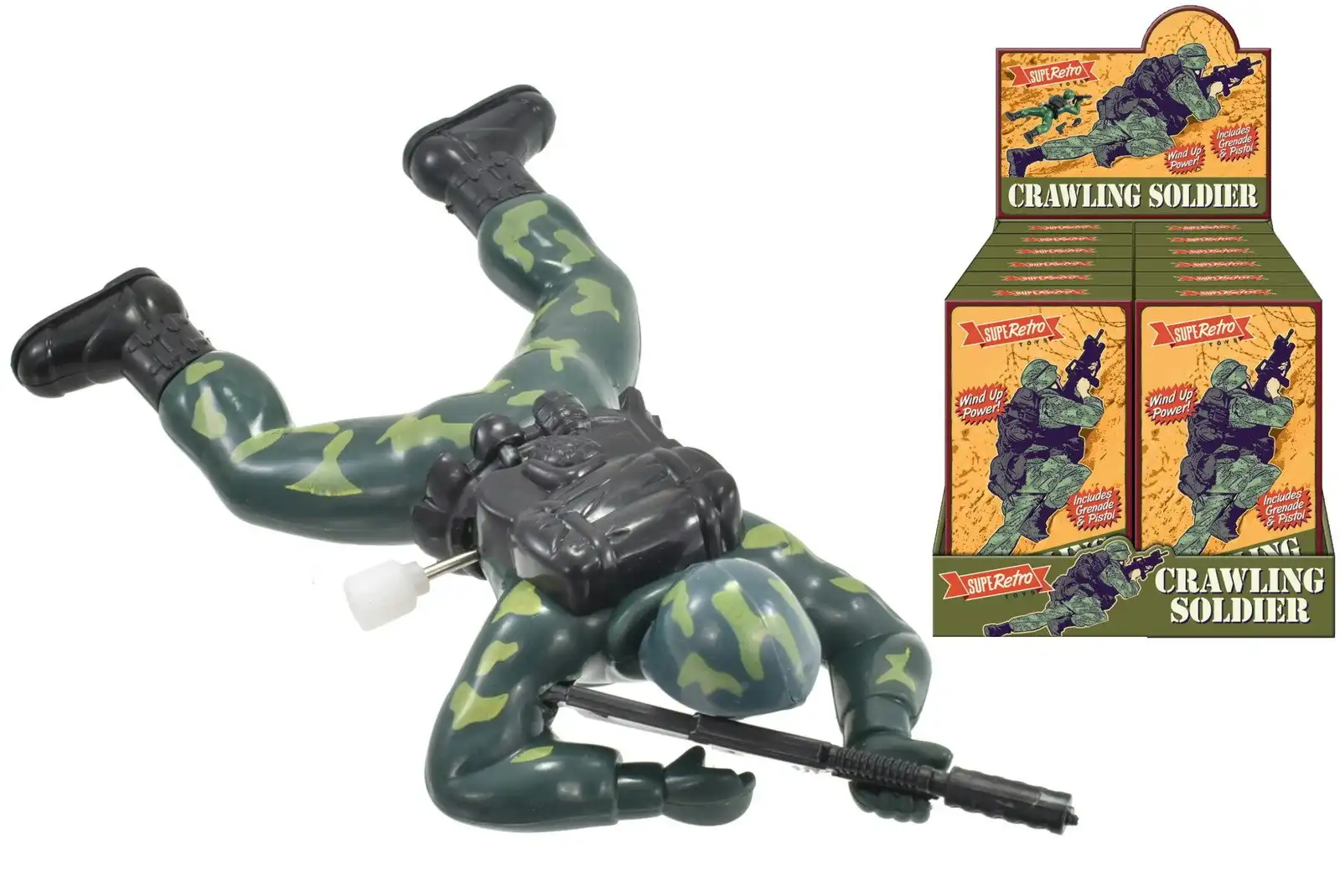 Retro Crawling Soldier