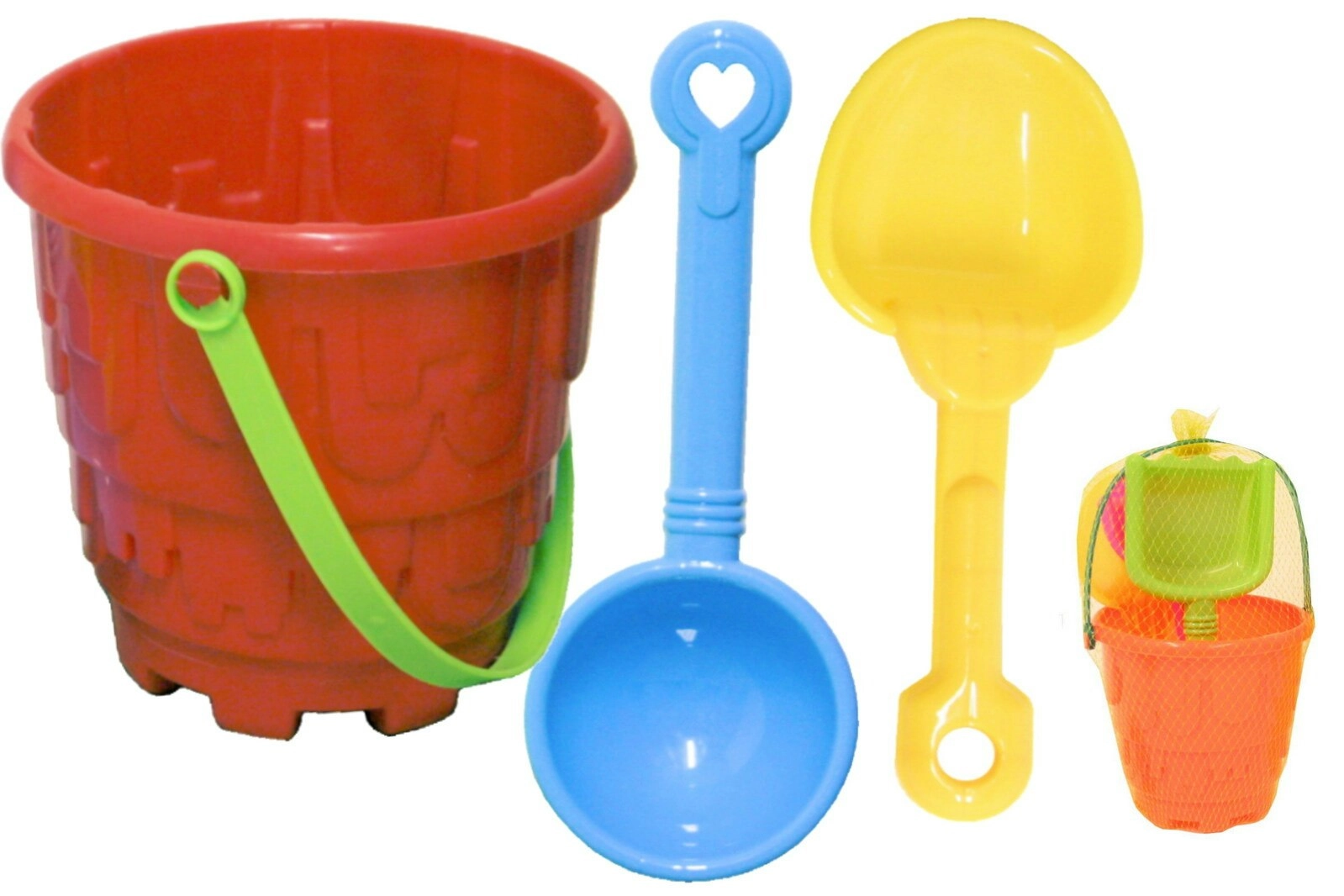 4pc Round Castle Bucket Set