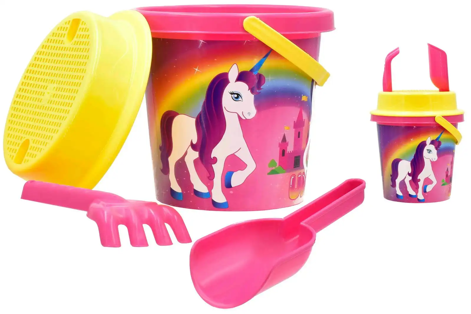 17cm Unicorn Mid Size Bucket Set