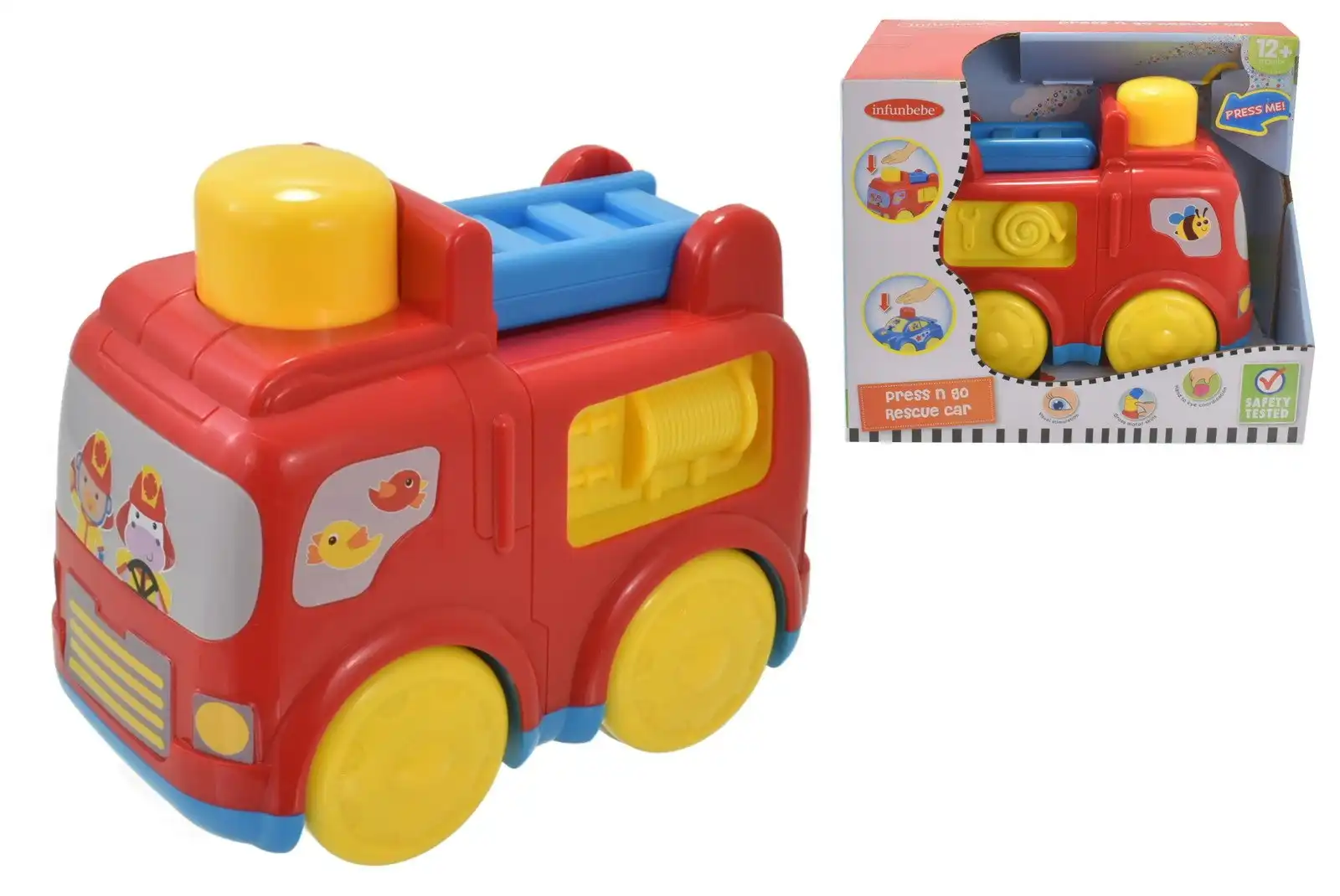 Infunbebe Press N Go Fire Engine