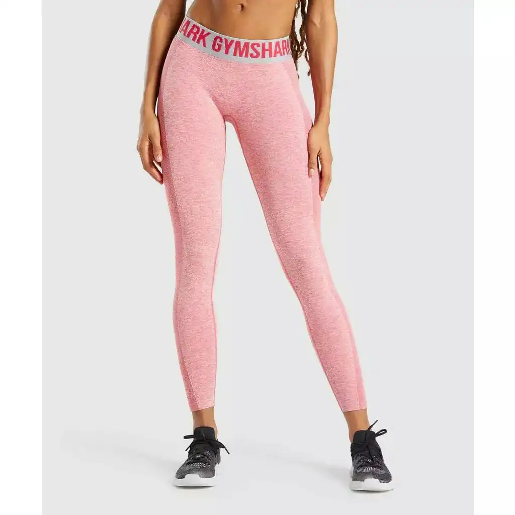 Gymshark Womens Flex Low Rise Leggings - Red Marl