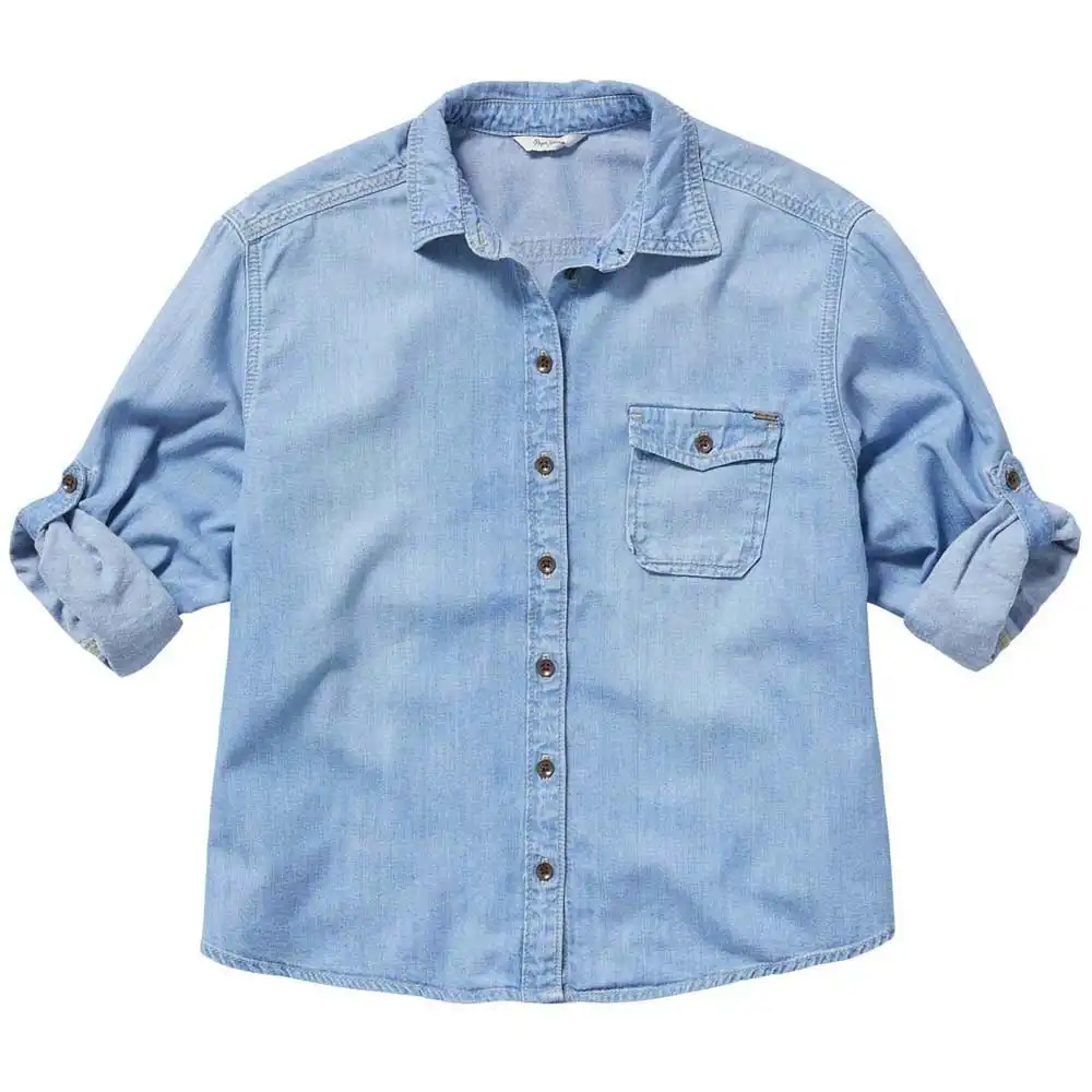 Pepe Kids Pepe Jeans Teen Lida Utility Shirt Denim