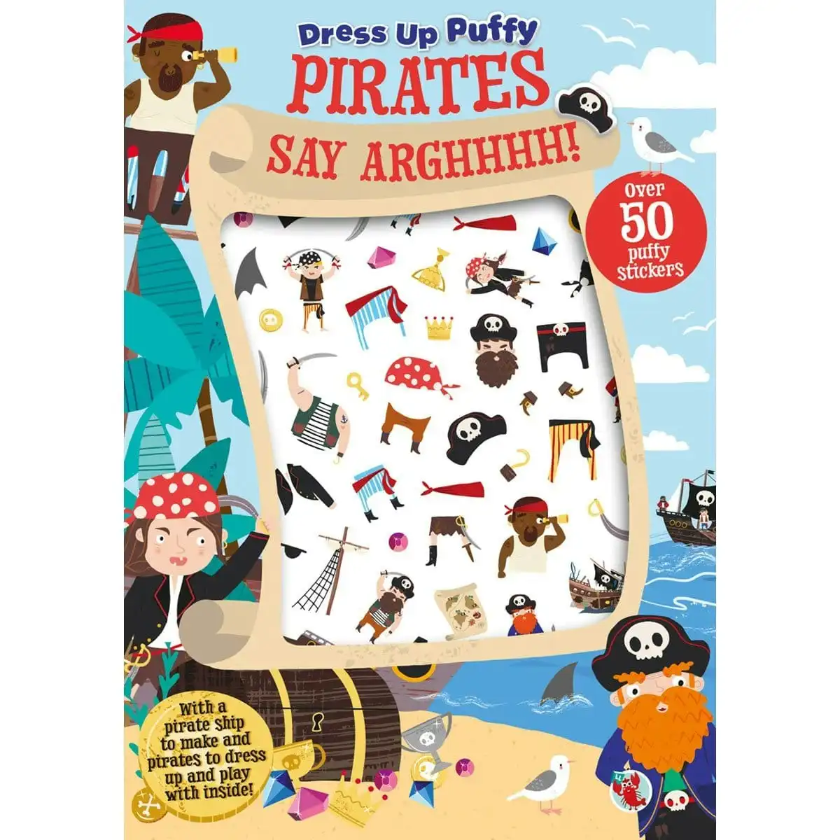 Puffy Stickers: Pirates Say Arghh