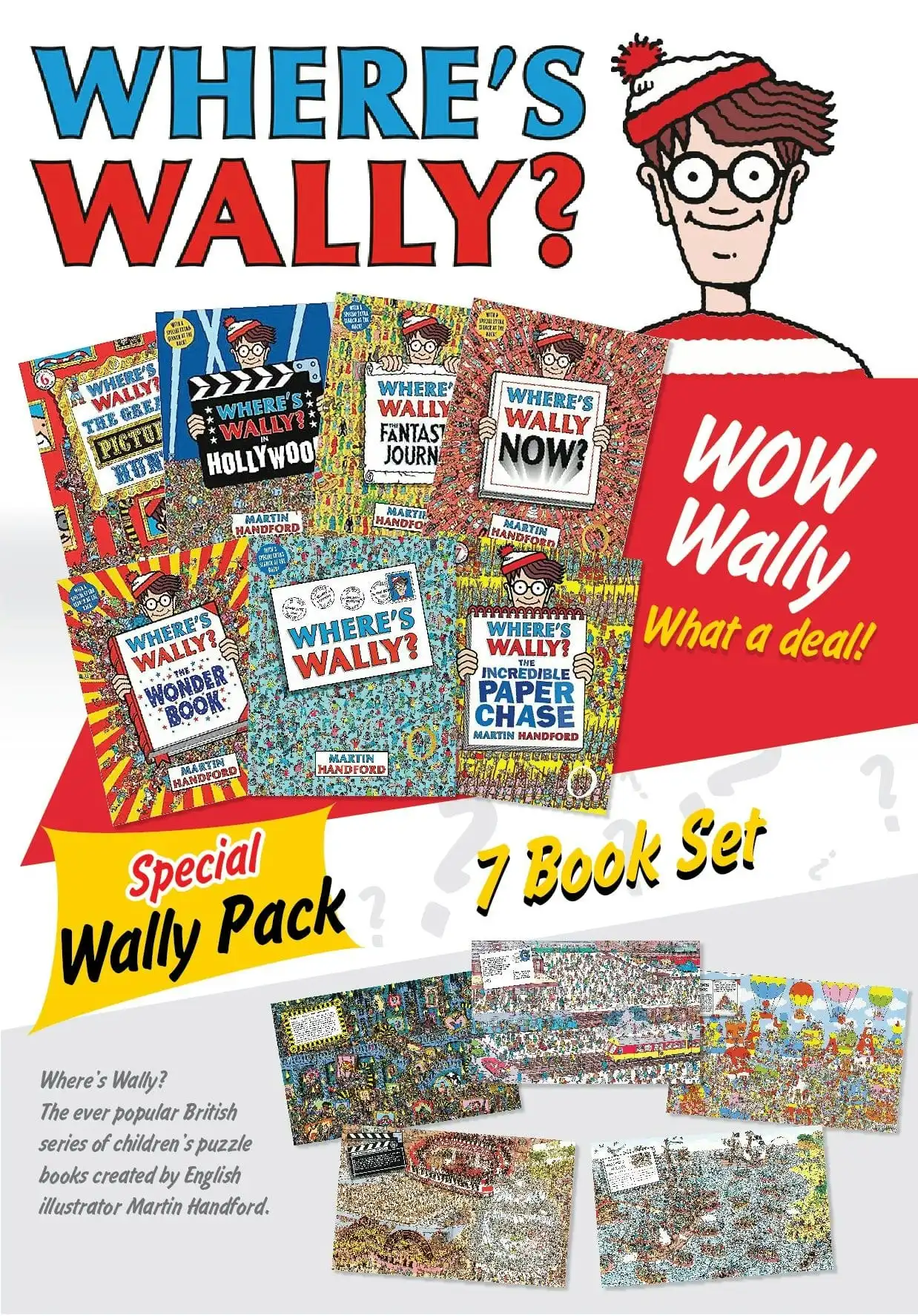 Where's Wally Classic 7 Book Pack