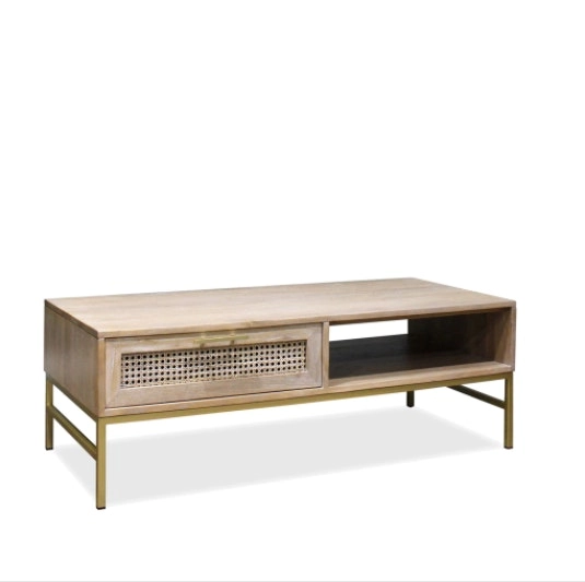 Winnipeg & Sons Aranga Timber & Rattan Coffee Table