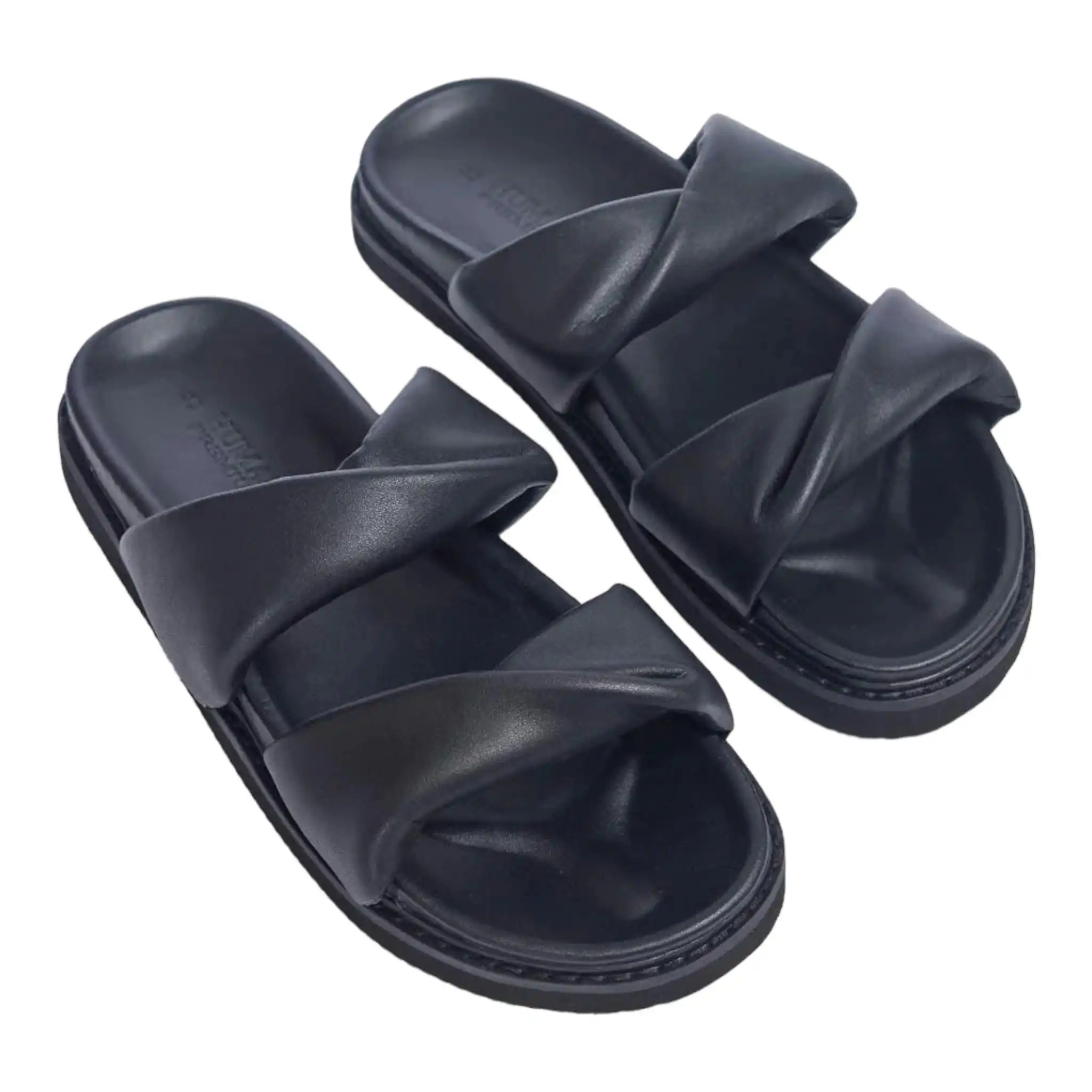 Tacful Leather Sandal Black