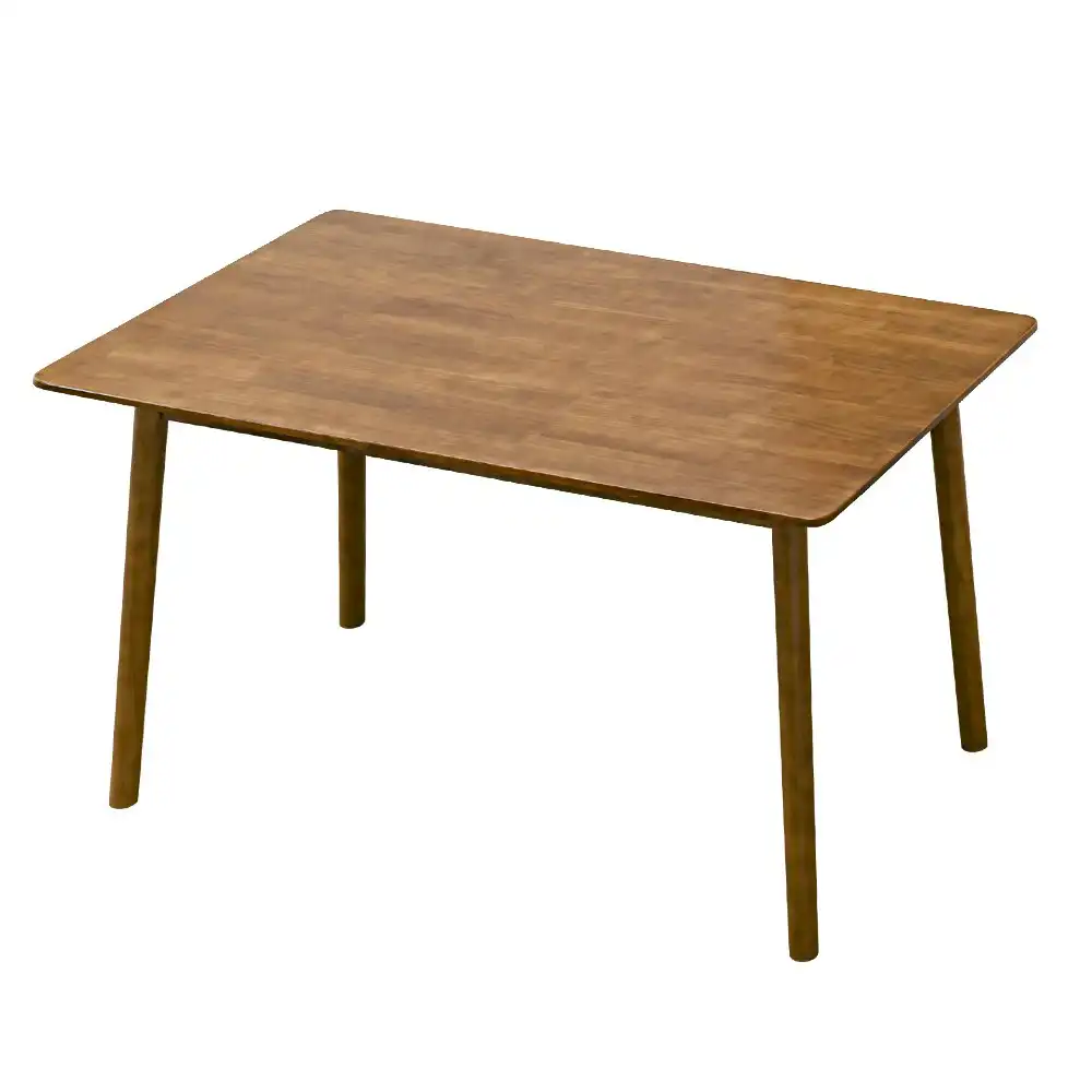 Furb Dining Table Wooden Frame Rectangle Kitchen Modern Walnut 140x80cm